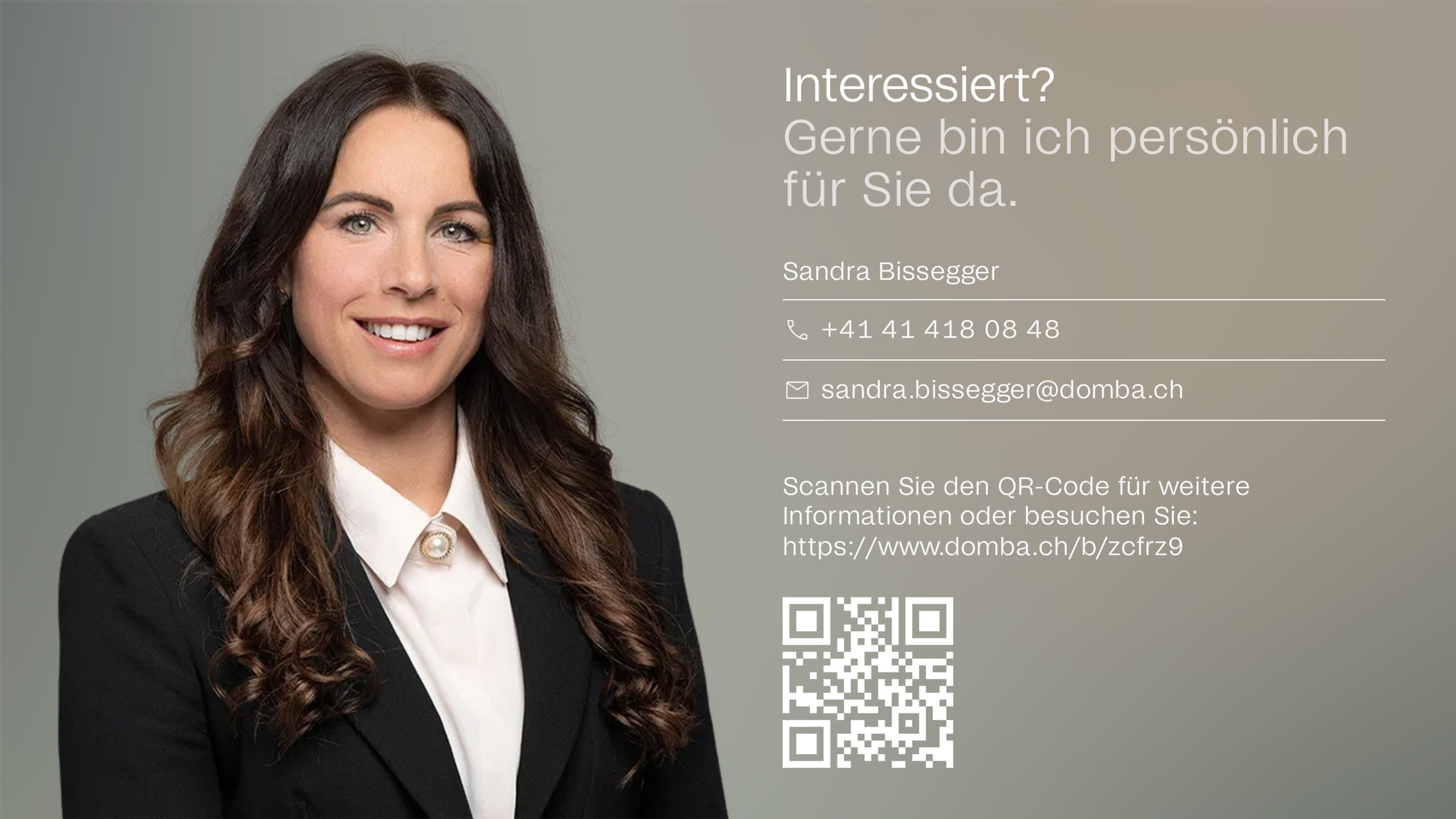 Gerne bin ich persönlich für Sie da.