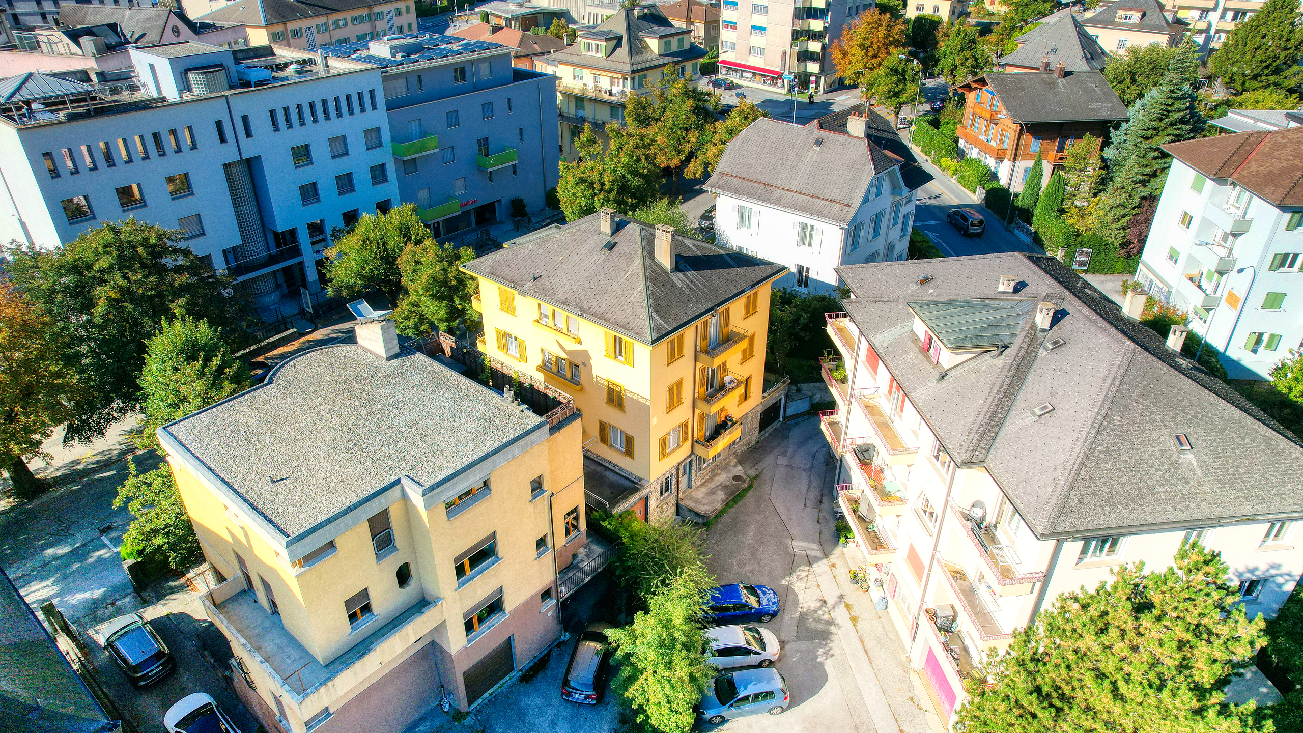 Appartement Sierre - Vue drone 