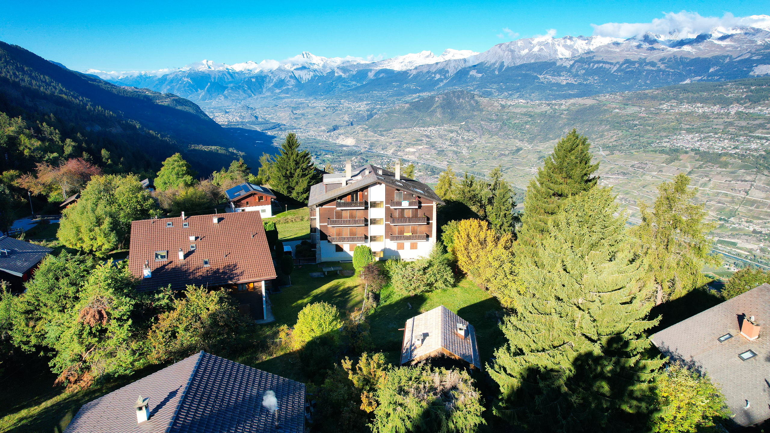 Appartement Vercorin - Vue drone