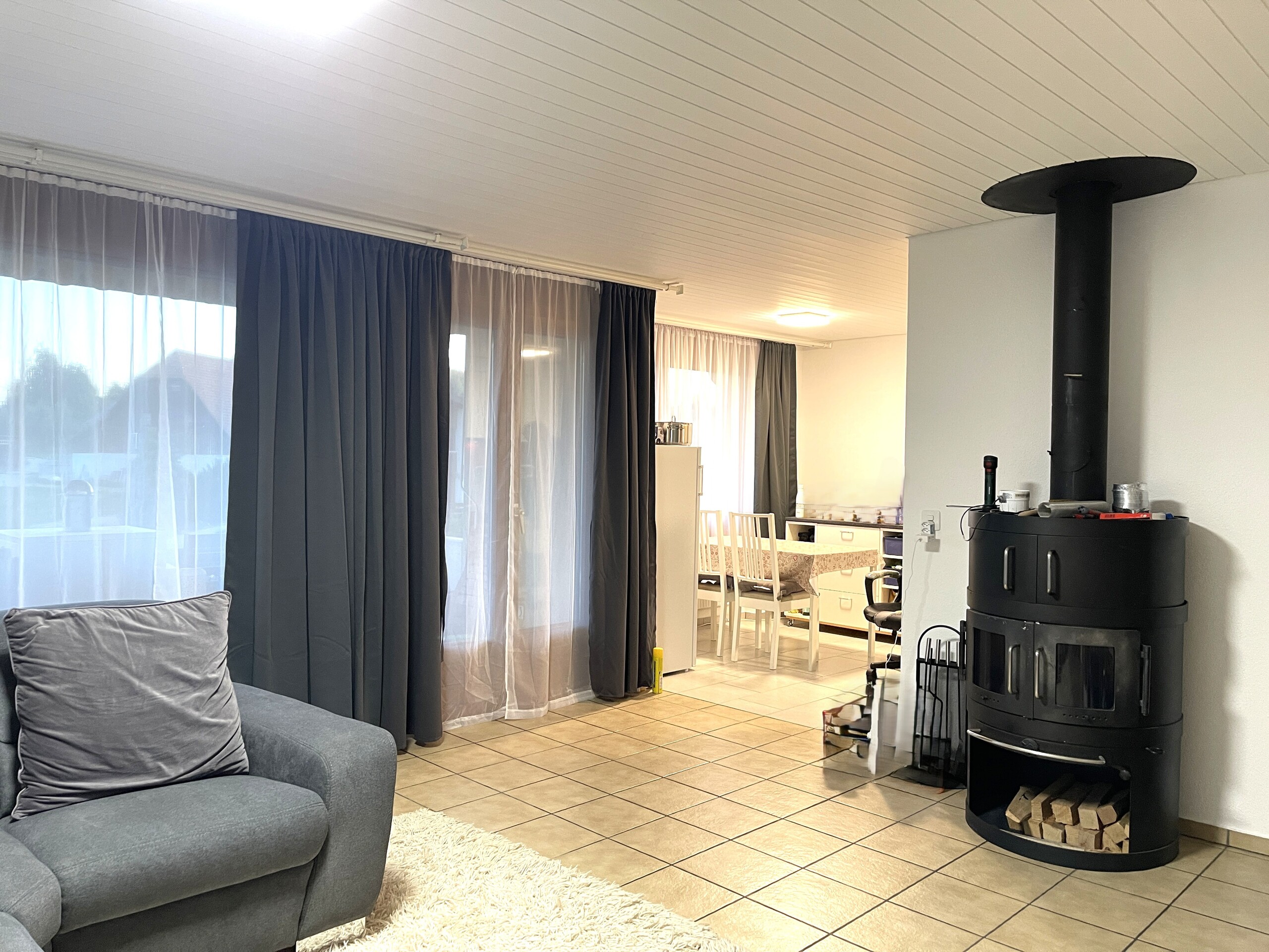 Wohnzimmer mit Cheminée Wohnzimmer mit Cheminée