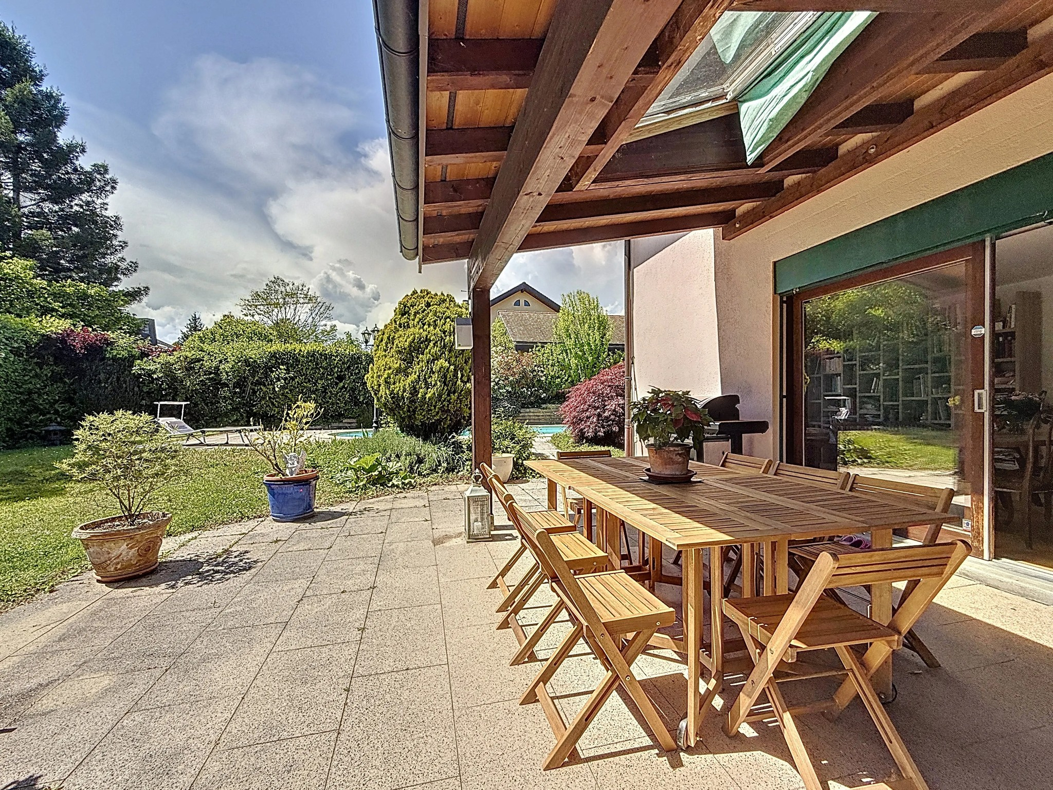 Beautiful covered terrace