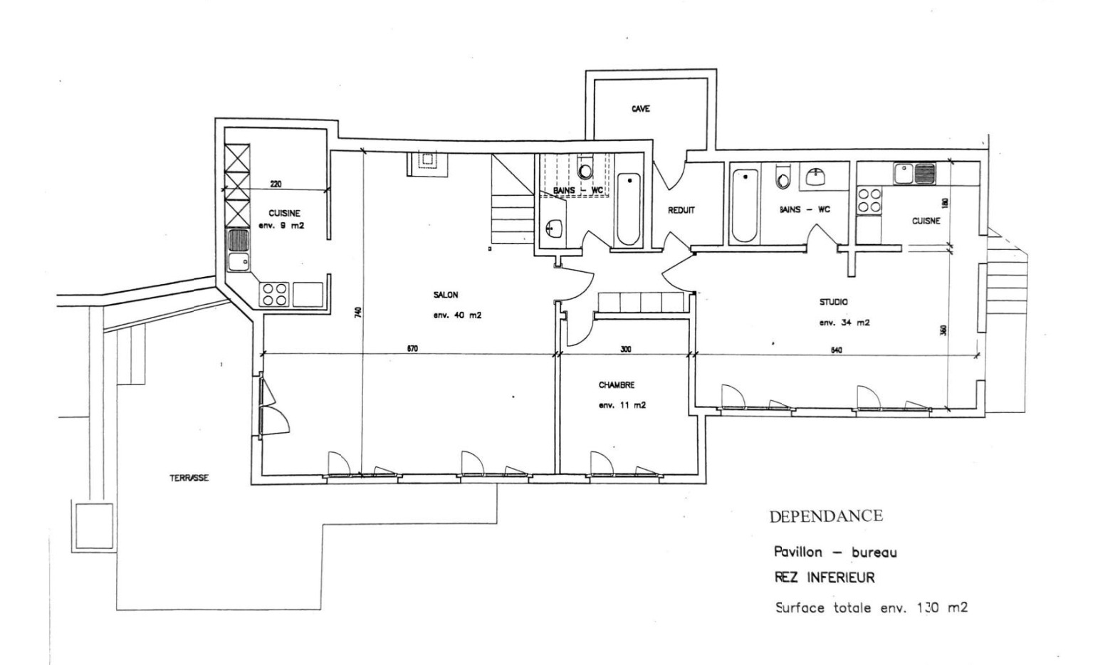 PLAN REZ INFERIEUR 130M2