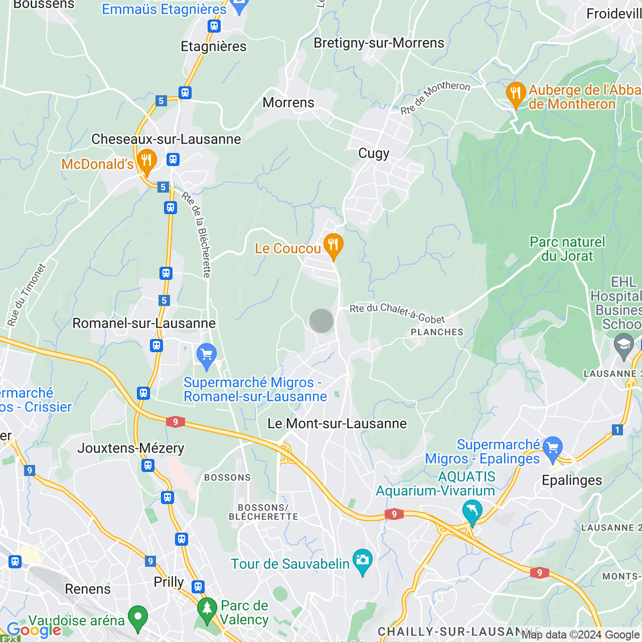 Immosol | Les Haies Vives in Mont-sur-Lausanne | Location map Immosol | Les Haies Vives in Mont-sur-Lausanne | Location map