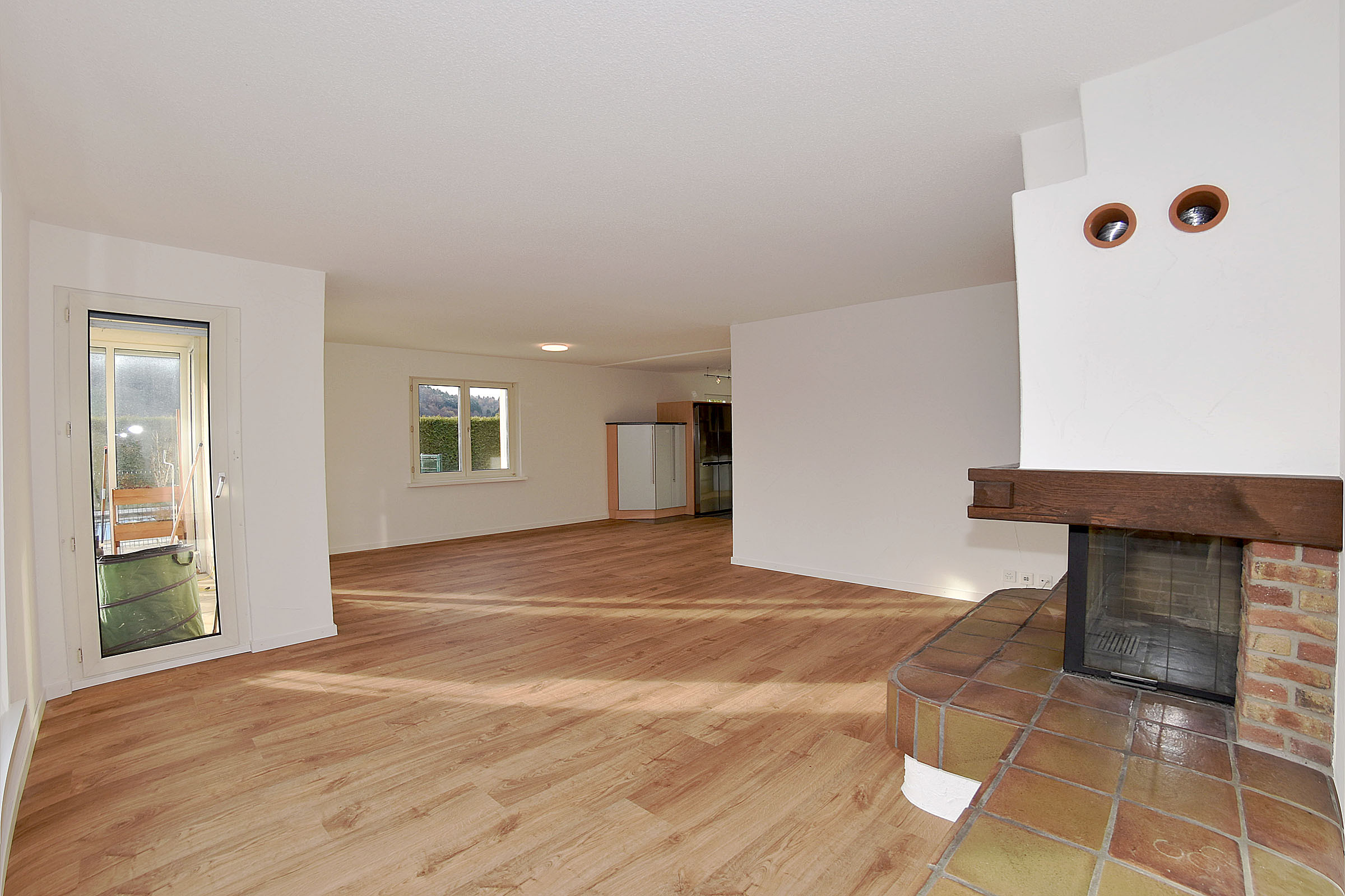 Die lichtdurchflutete Wohnlandschaft