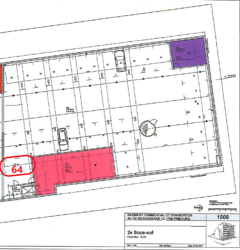 Plan 2ème ss sol Plan 2ème ss sol