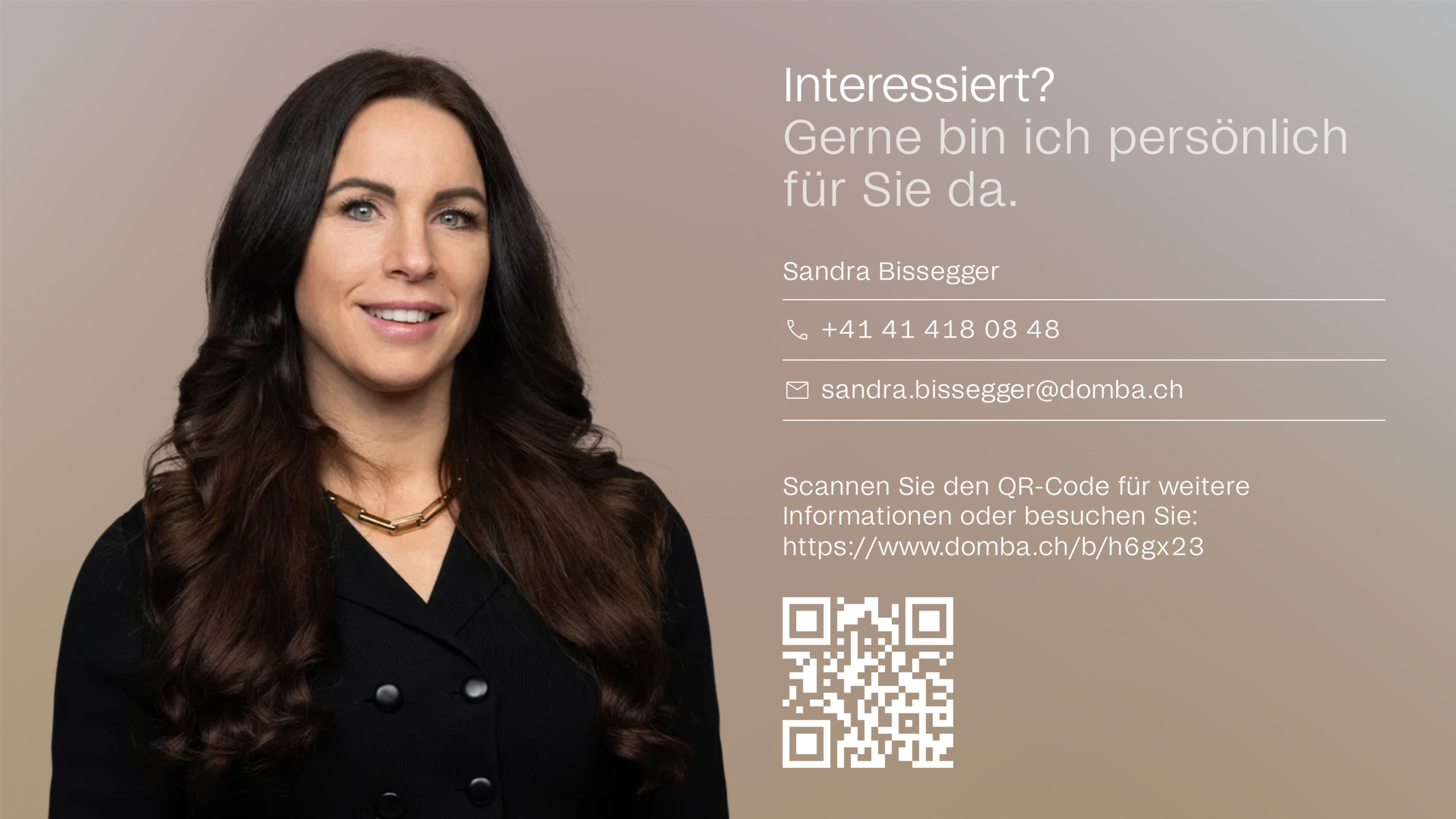 Gerne bin ich persönlich für Sie da.