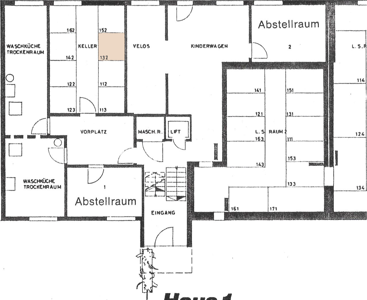 Grundrissplan Kellergeschoss Grundrissplan Kellergeschoss