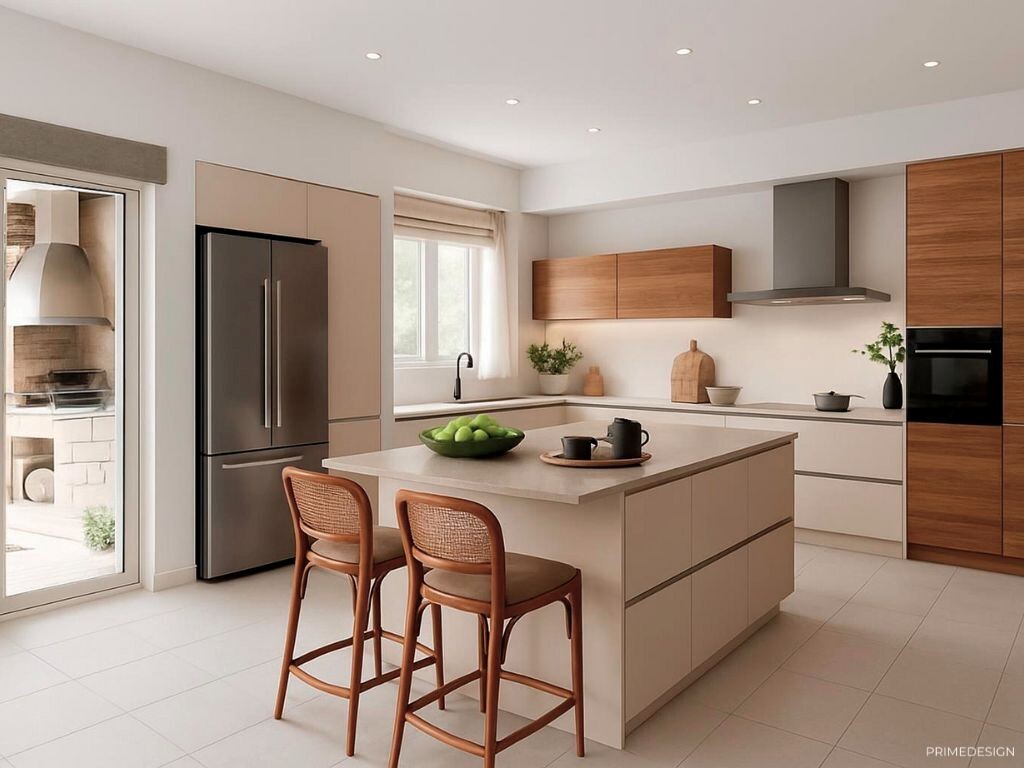 Cuisine modernisée - Projection 3D