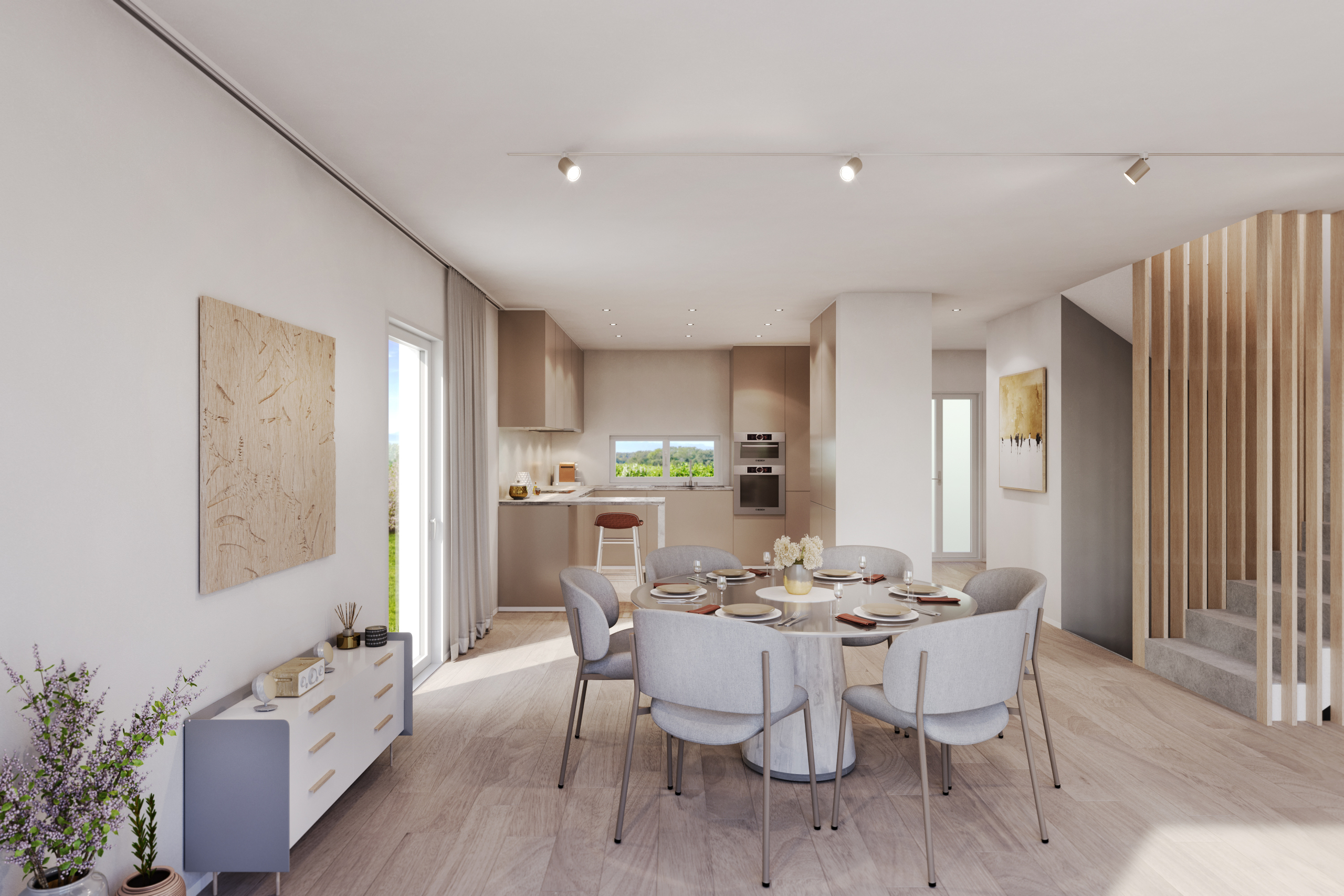 Salle à manger et cuisine