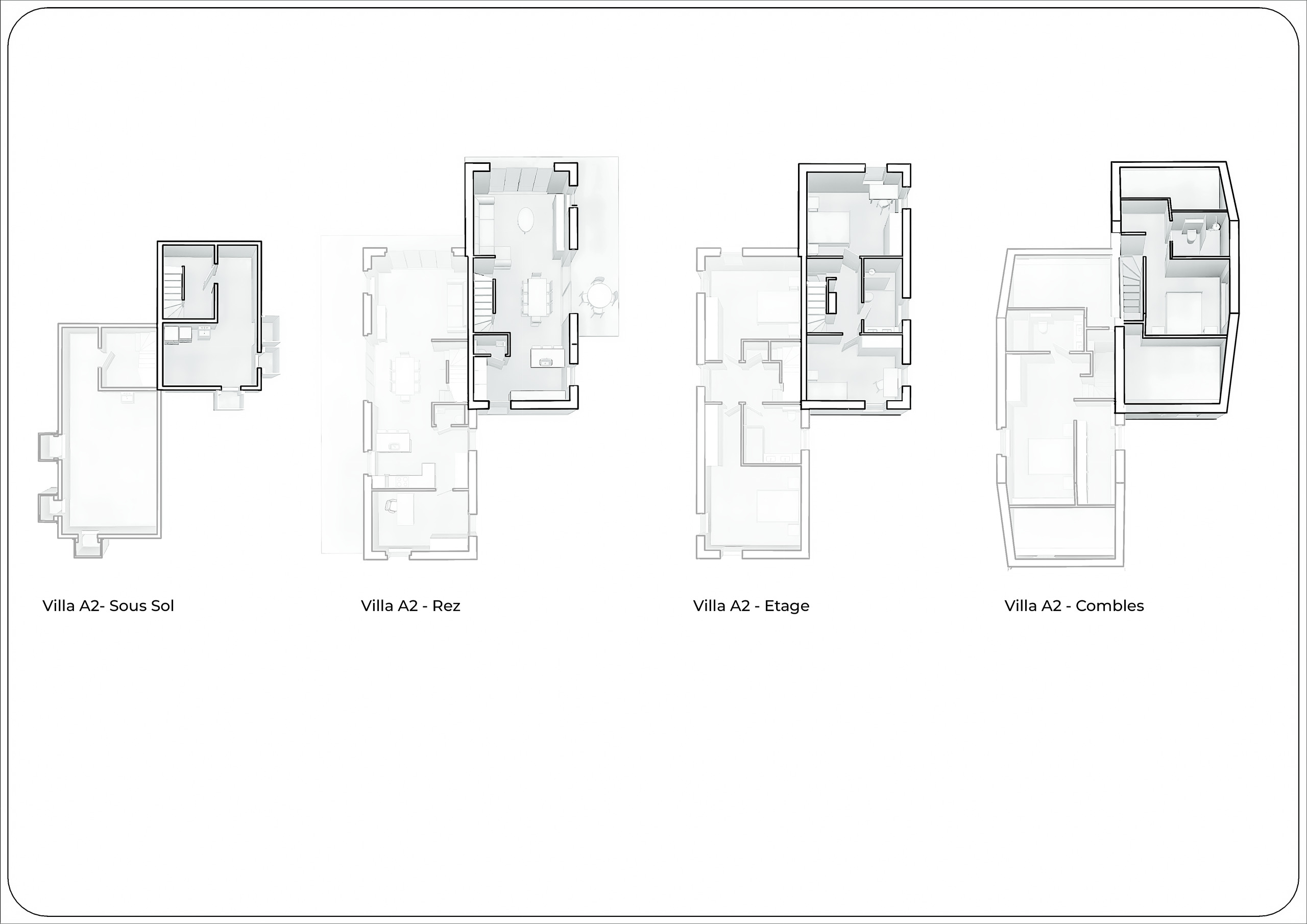 Plan villa A2 Plan villa A2