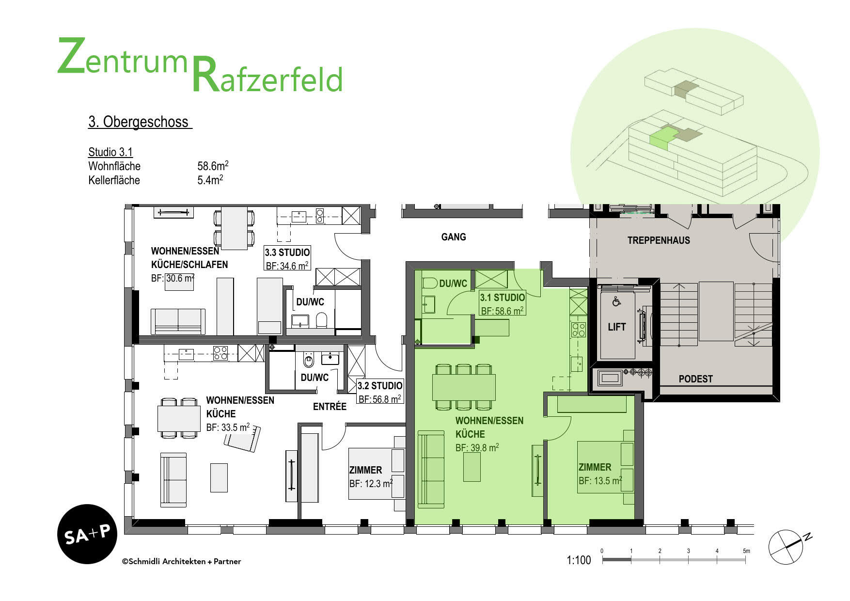 Studio 3.1, 2.5-Zimmer