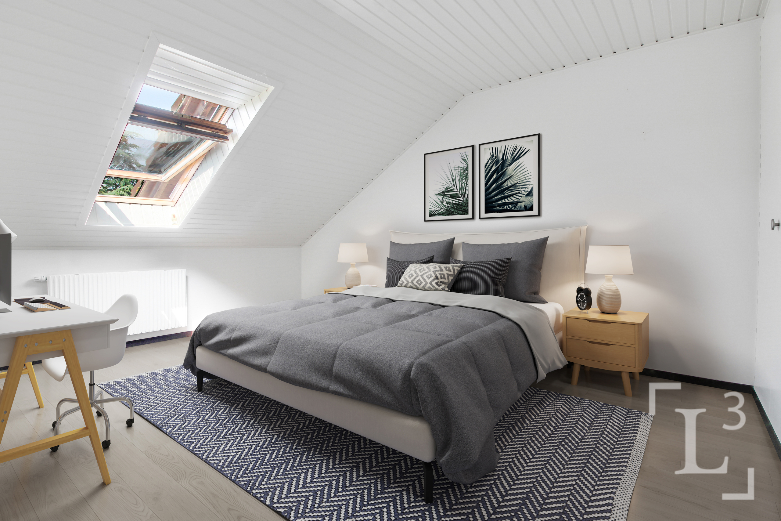 Home staging : Chambre 2 (Étage) Home staging : Chambre 2 (Étage)