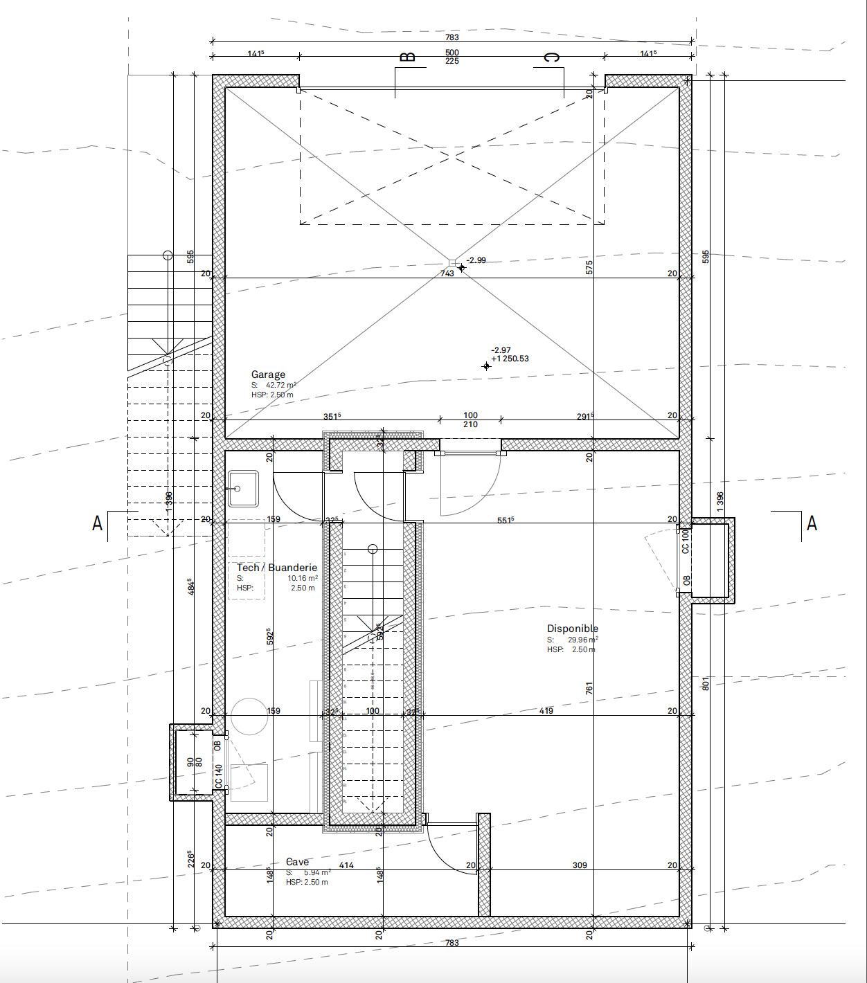 Plan sous-sol Plan sous-sol