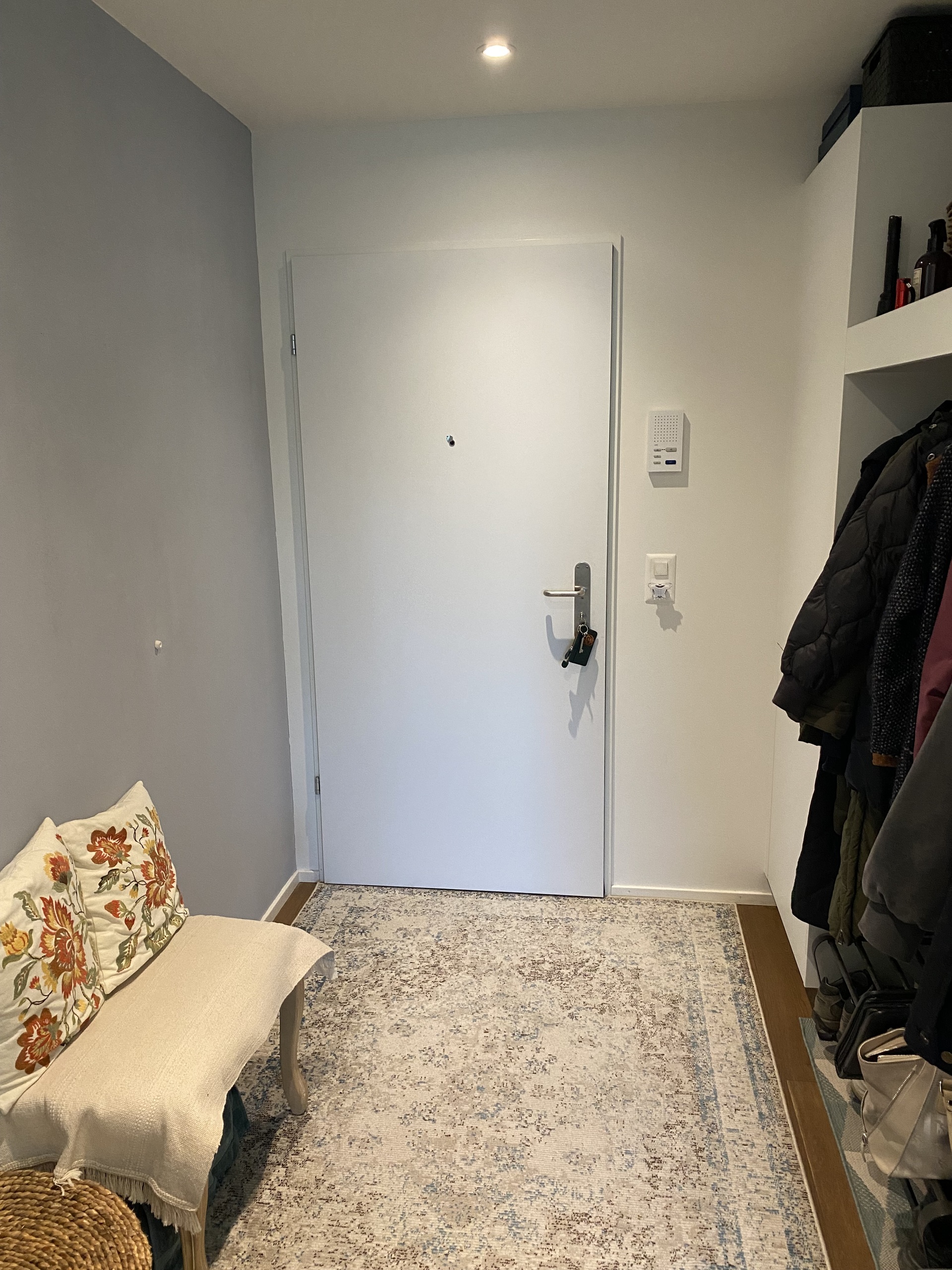 Entrée mit Einbauschrank und Garderobe