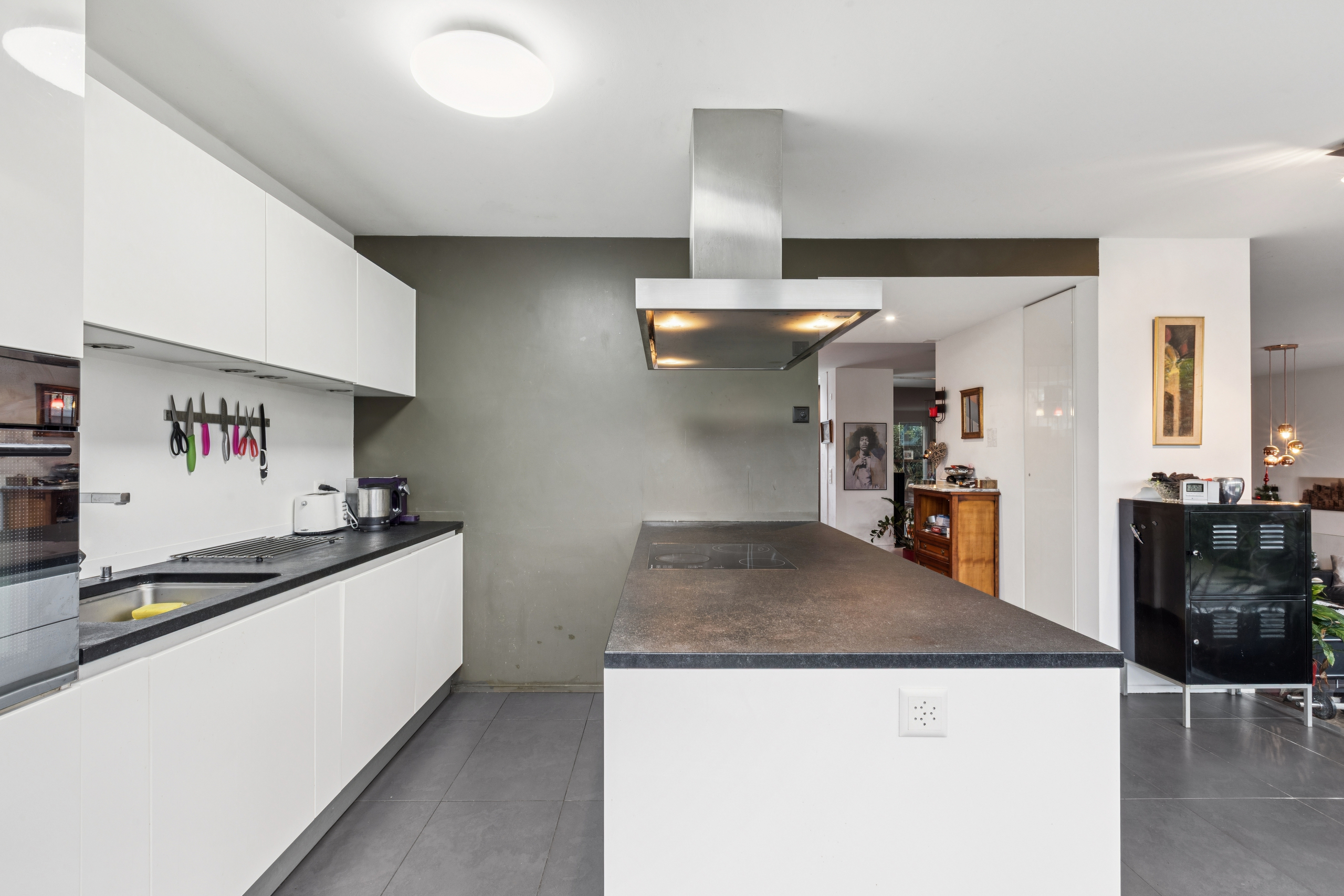 Open, modern kitchen