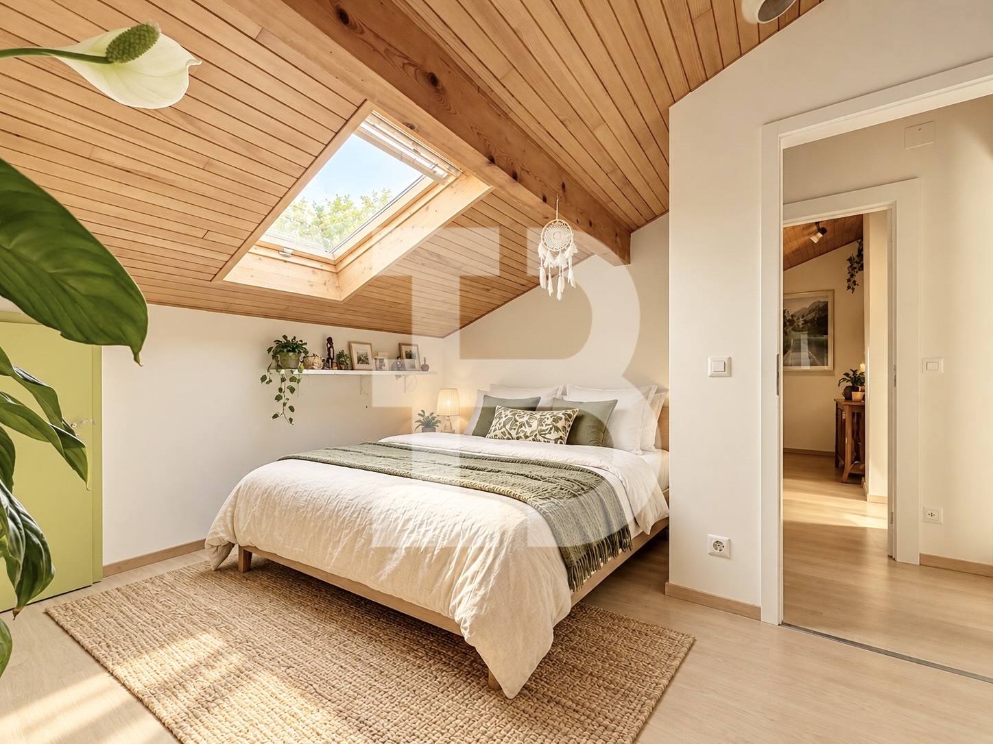 Une des trois chambres à l'étage Une des trois chambres à l'étage
