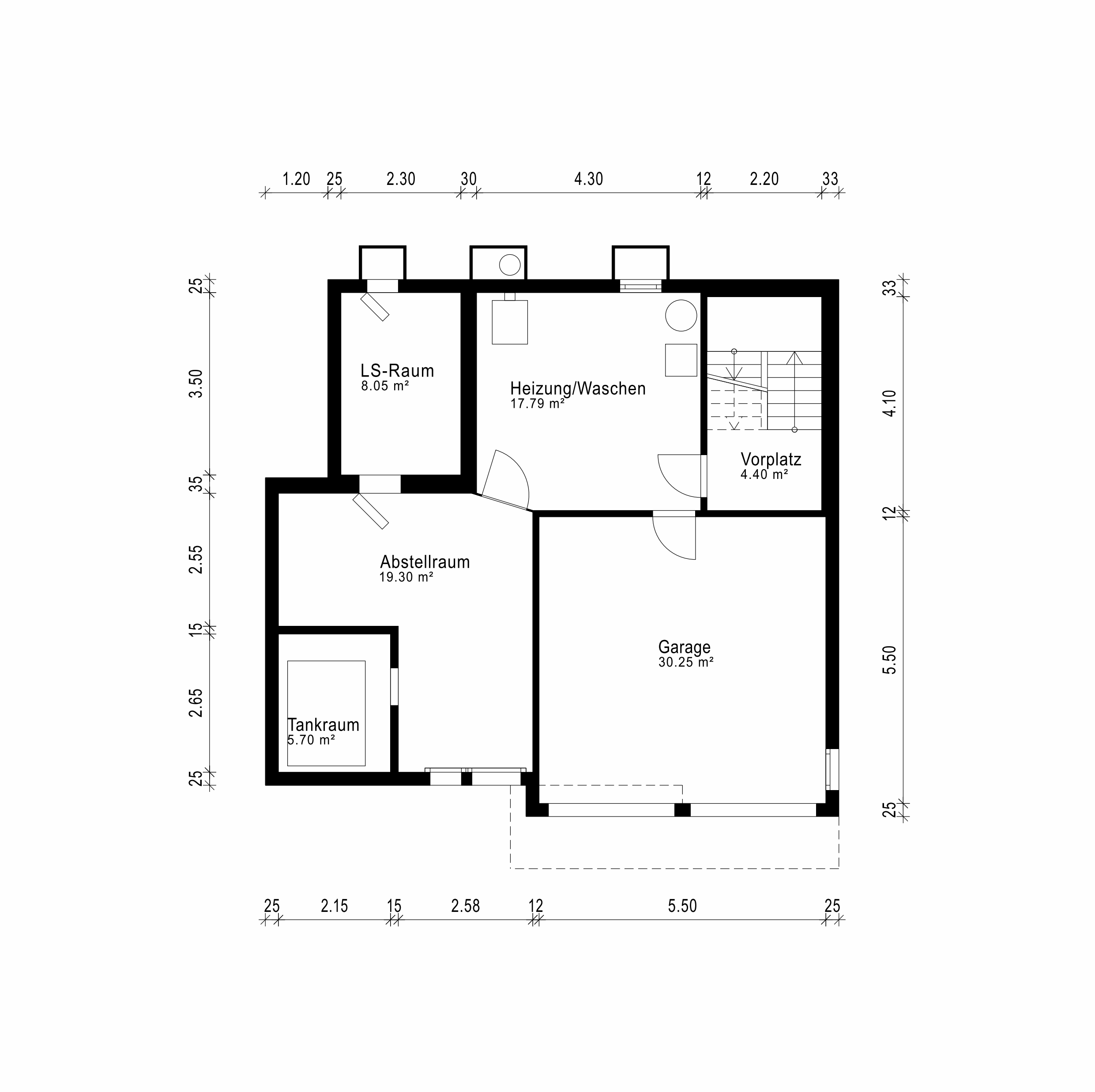 Grundriss Untergeschoss