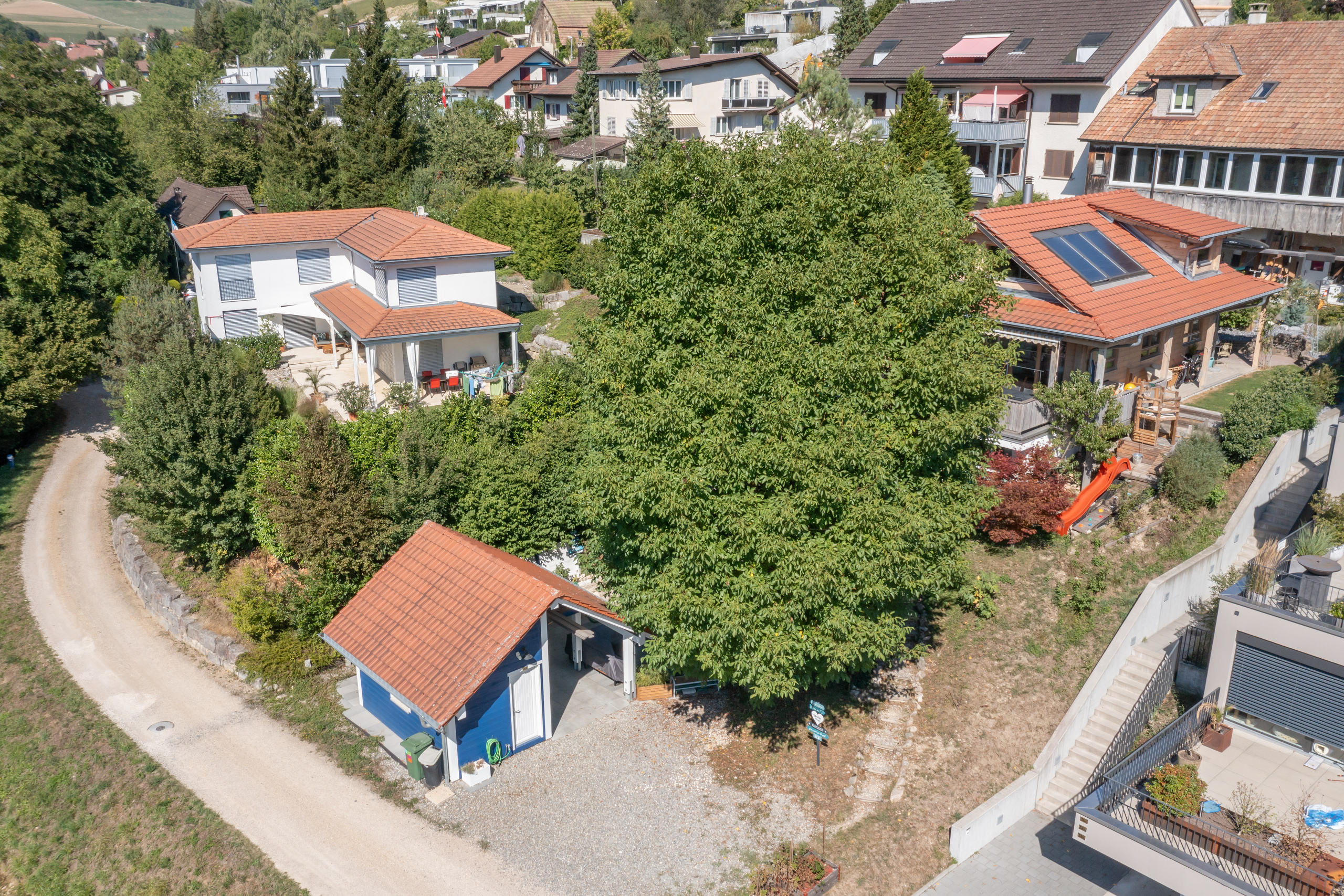 Drohnenaufnahme Parzelle