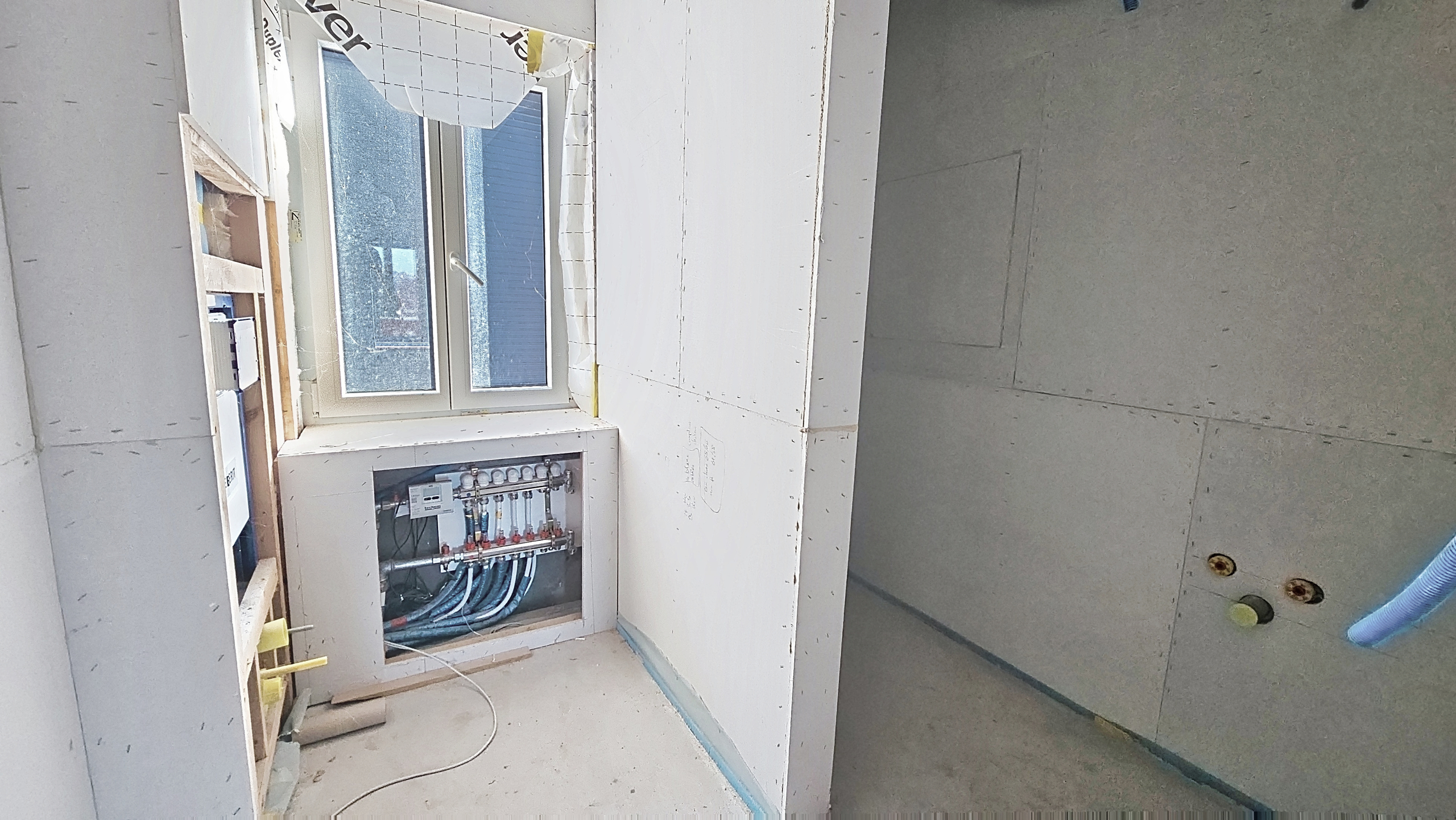 1er étage - salle de bain en construction