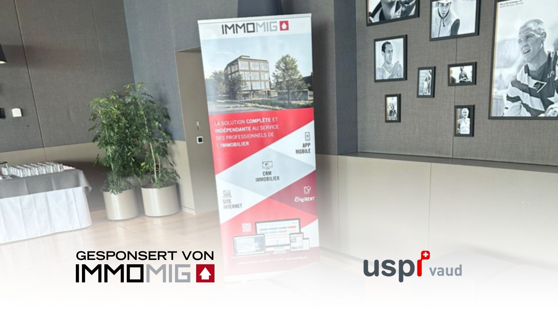 IMMOMIG AG als Sponsor des Maklertags 2023 des USPI Waadt für Immobilienprofis.