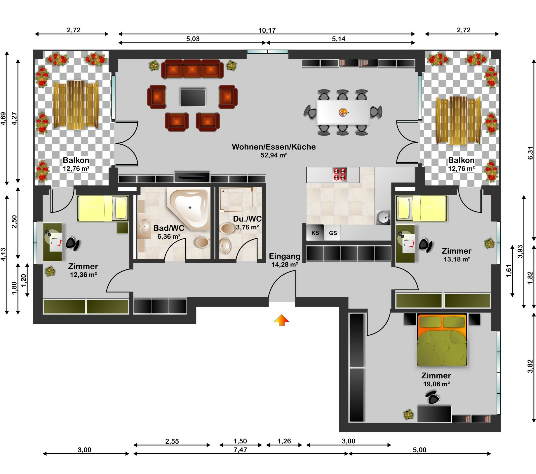 Grundrissplan