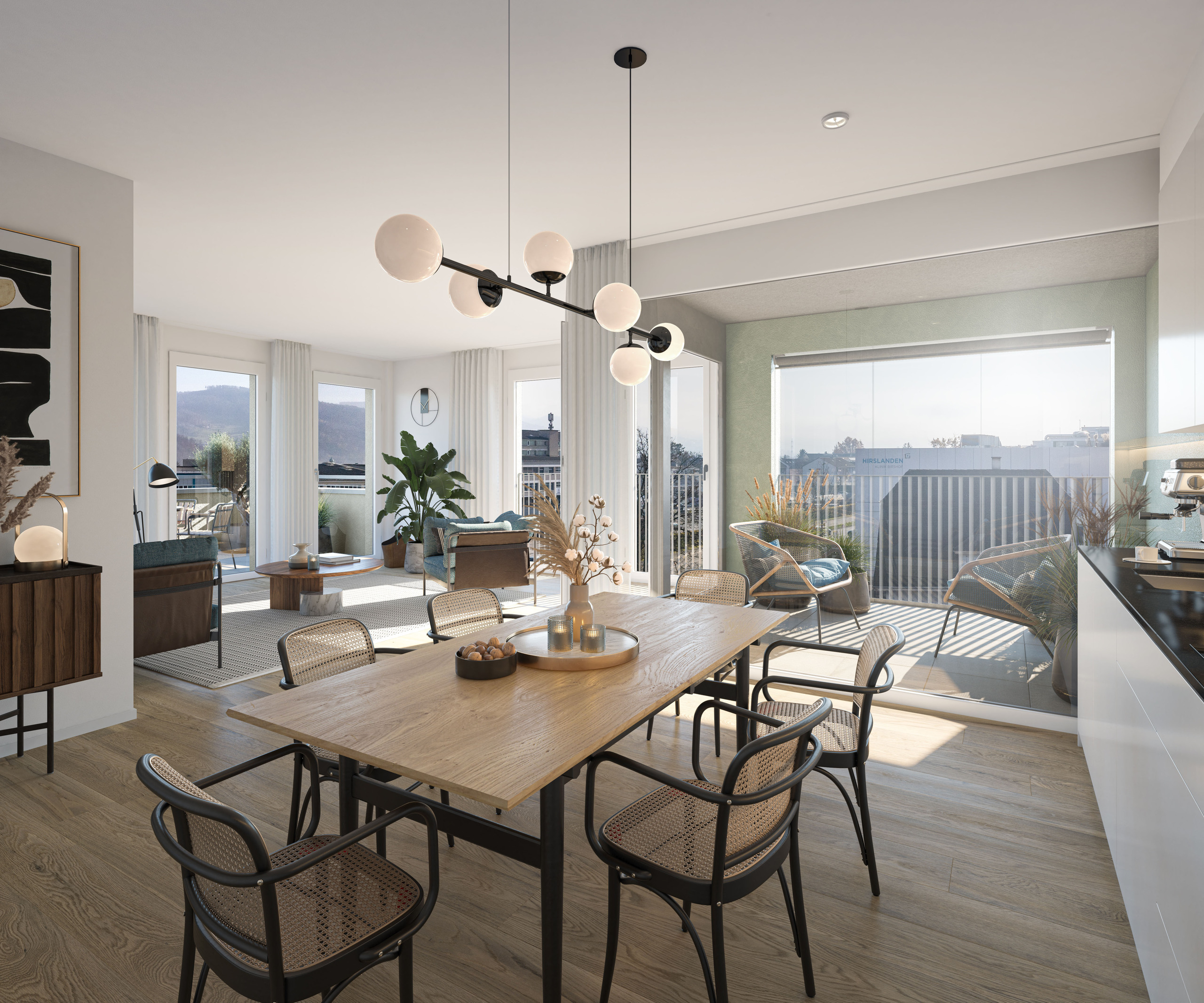 Visualisierung Küche / Wohnzimmer Visualisierung Küche / Wohnzimmer