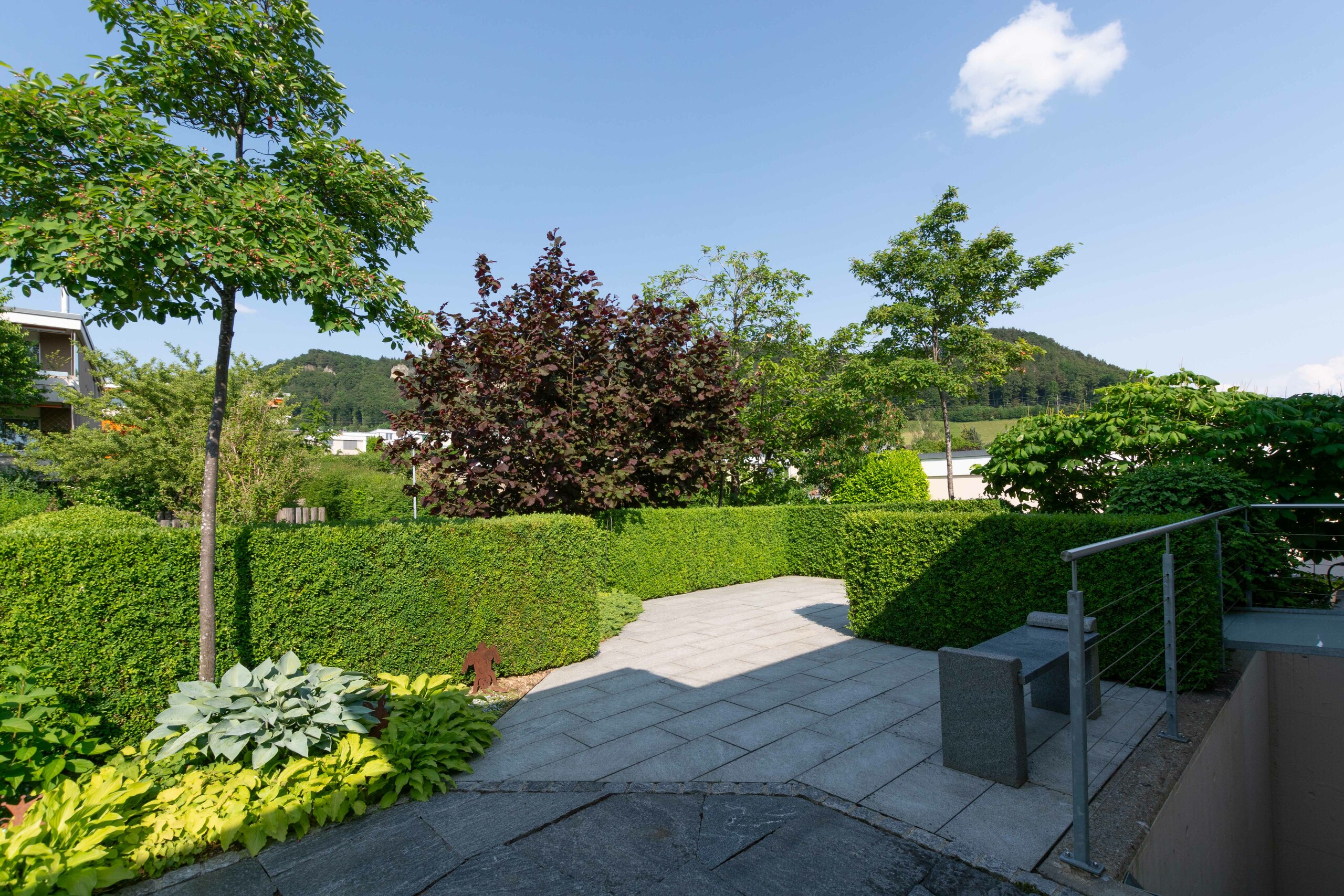 Terrasse beim Hauseingang