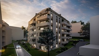 une impression d'artiste d'un appartement dans le projet