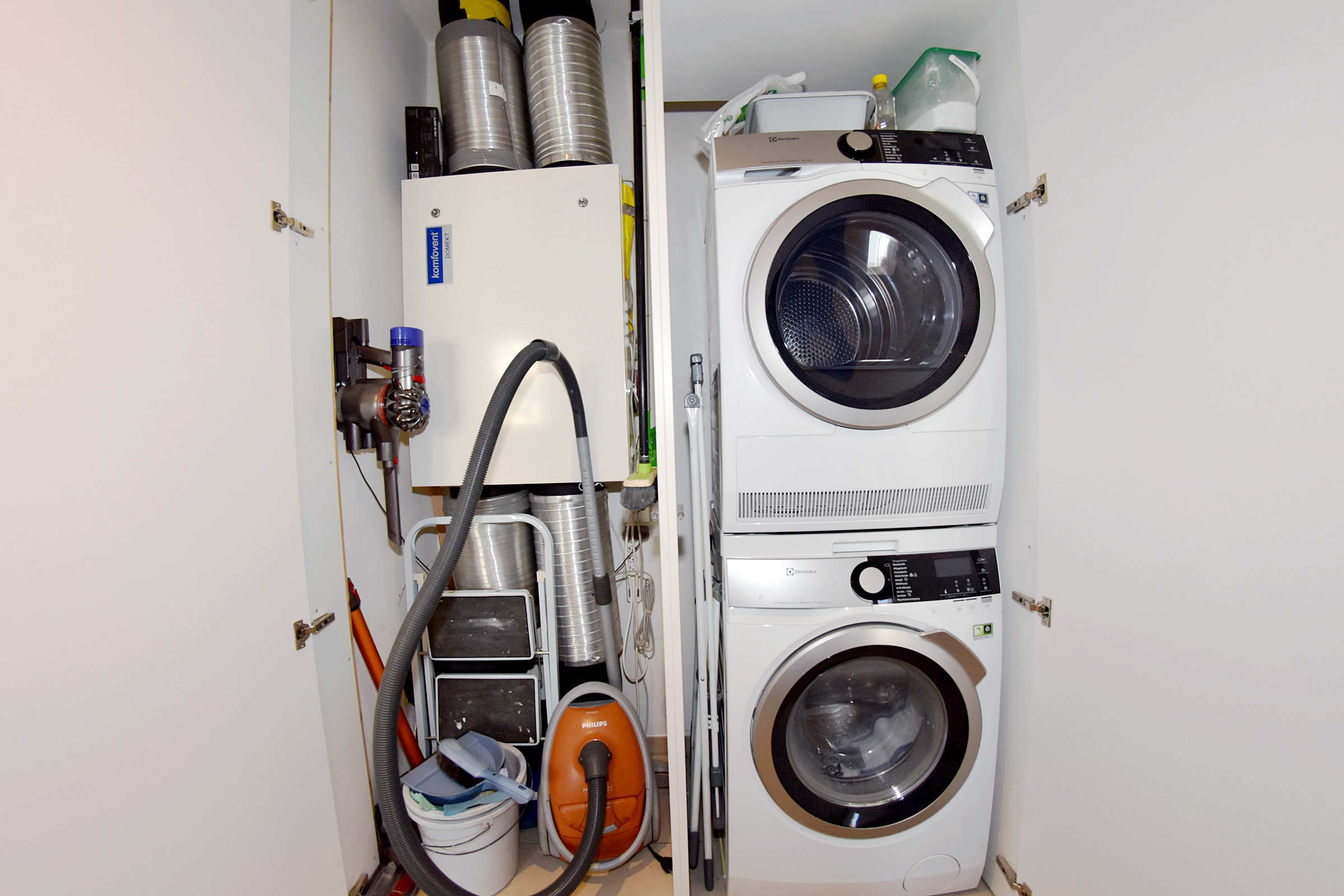 Wohnungsinterne WM/TU und Lüftungsanlage