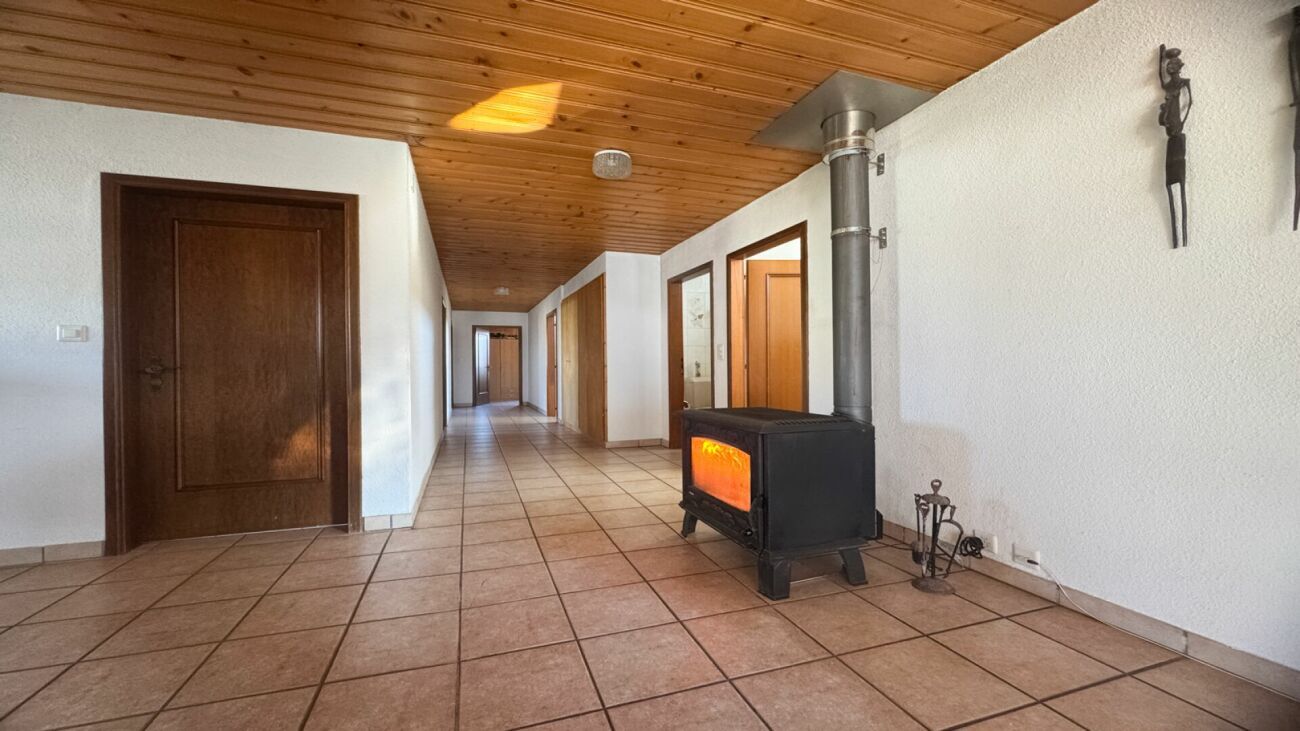 Couloir avec poêle Couloir avec poêle