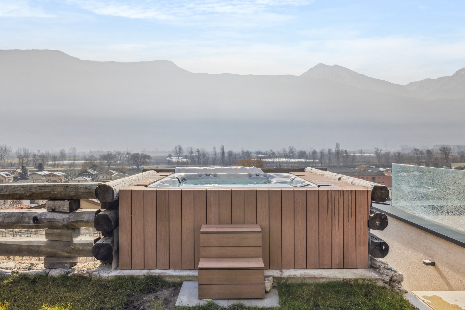 Vue sur la plaine du Rhône