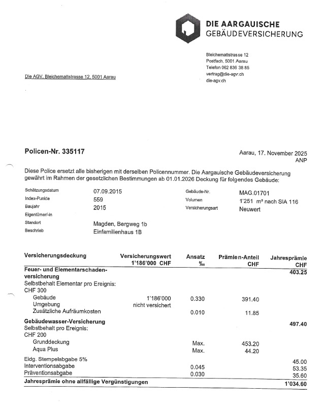 Gebäudeversicherung Gebäudeversicherung