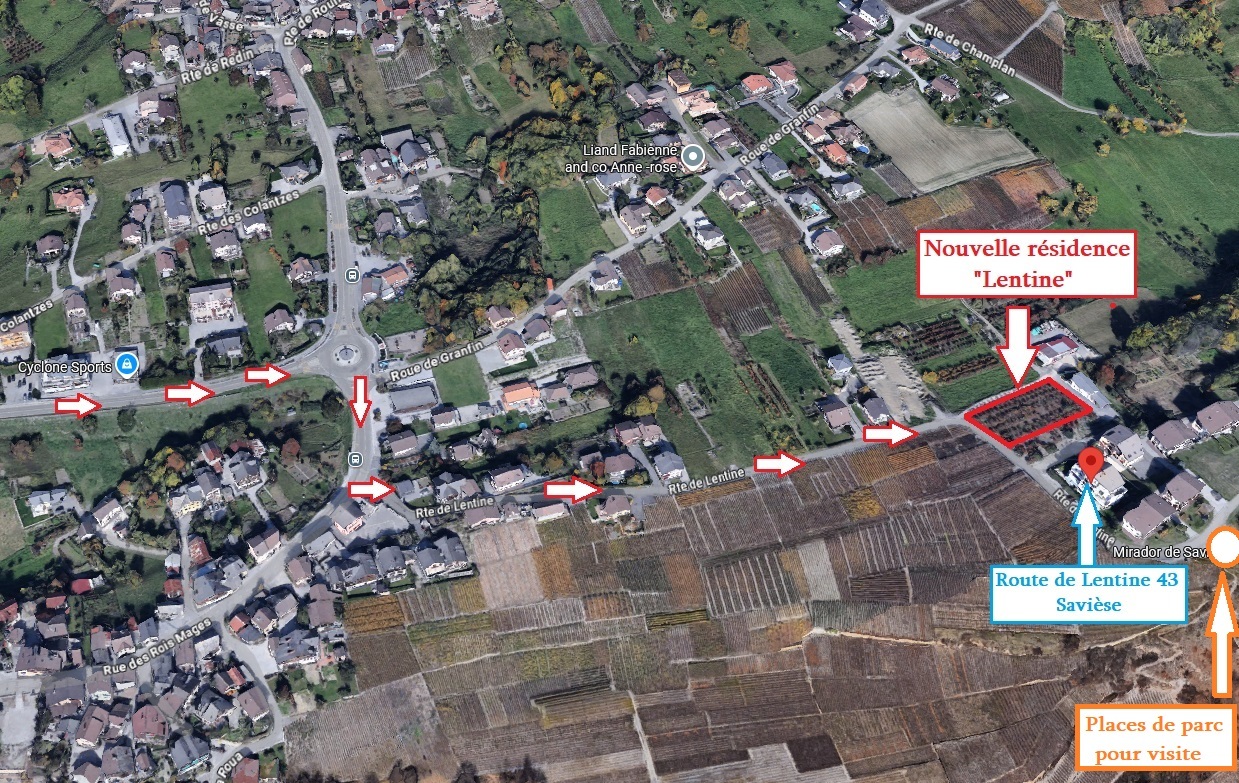 Accès depuis Sion Accès depuis Sion