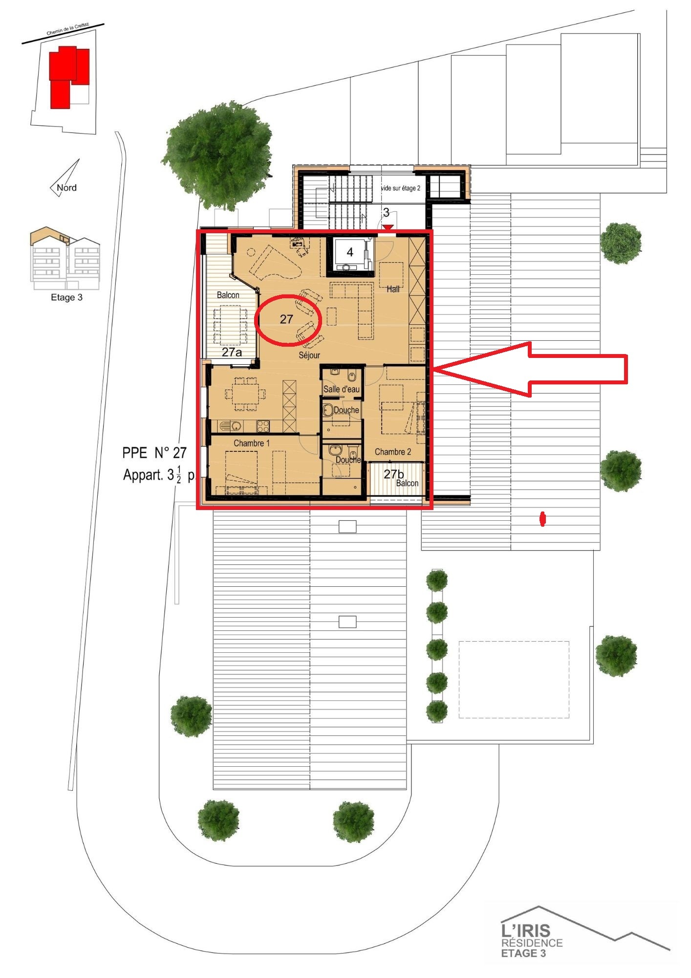 Plan 27 - Attique ouest