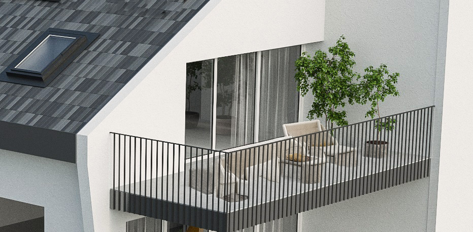 Balcon avec dégagement sur la région