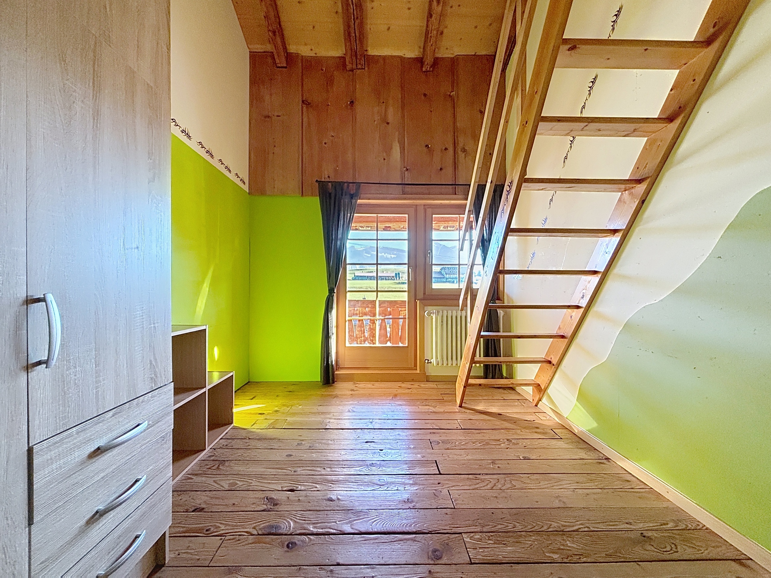 Chambre enfant avec mezzanine