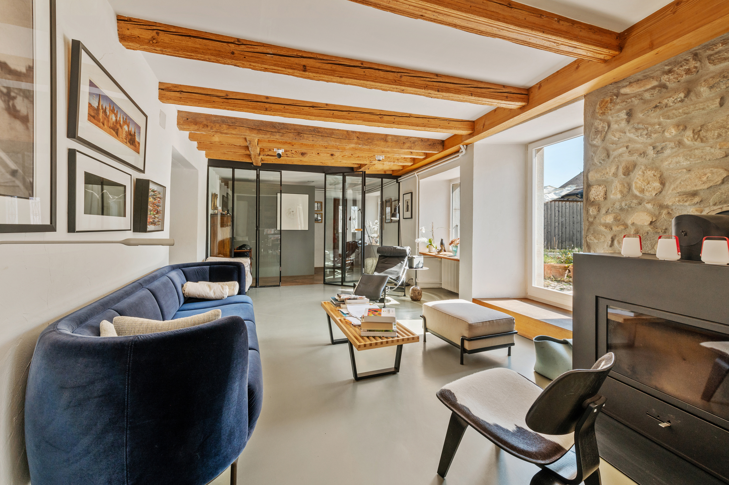 Salon avec cheminée Salon avec cheminée