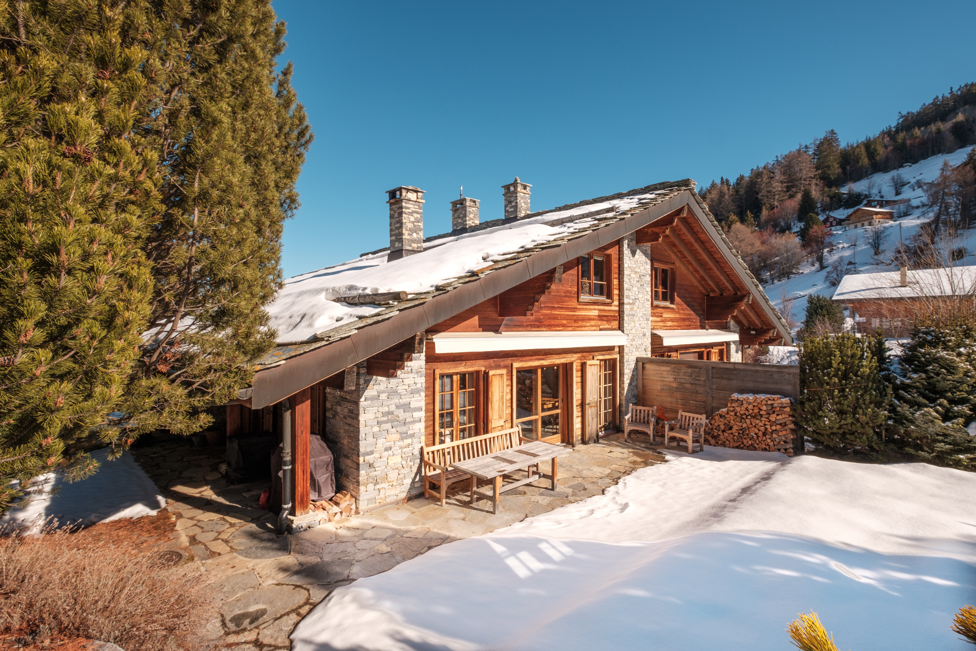 The ski chalet for sale