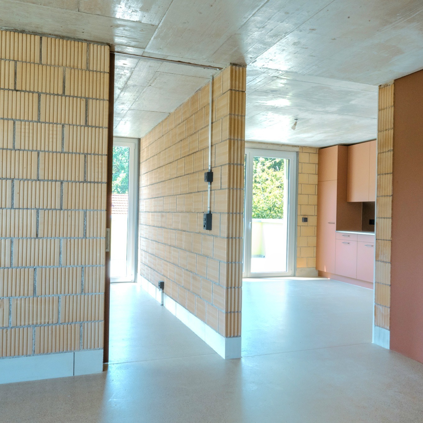 salon et cuisine à l'étage