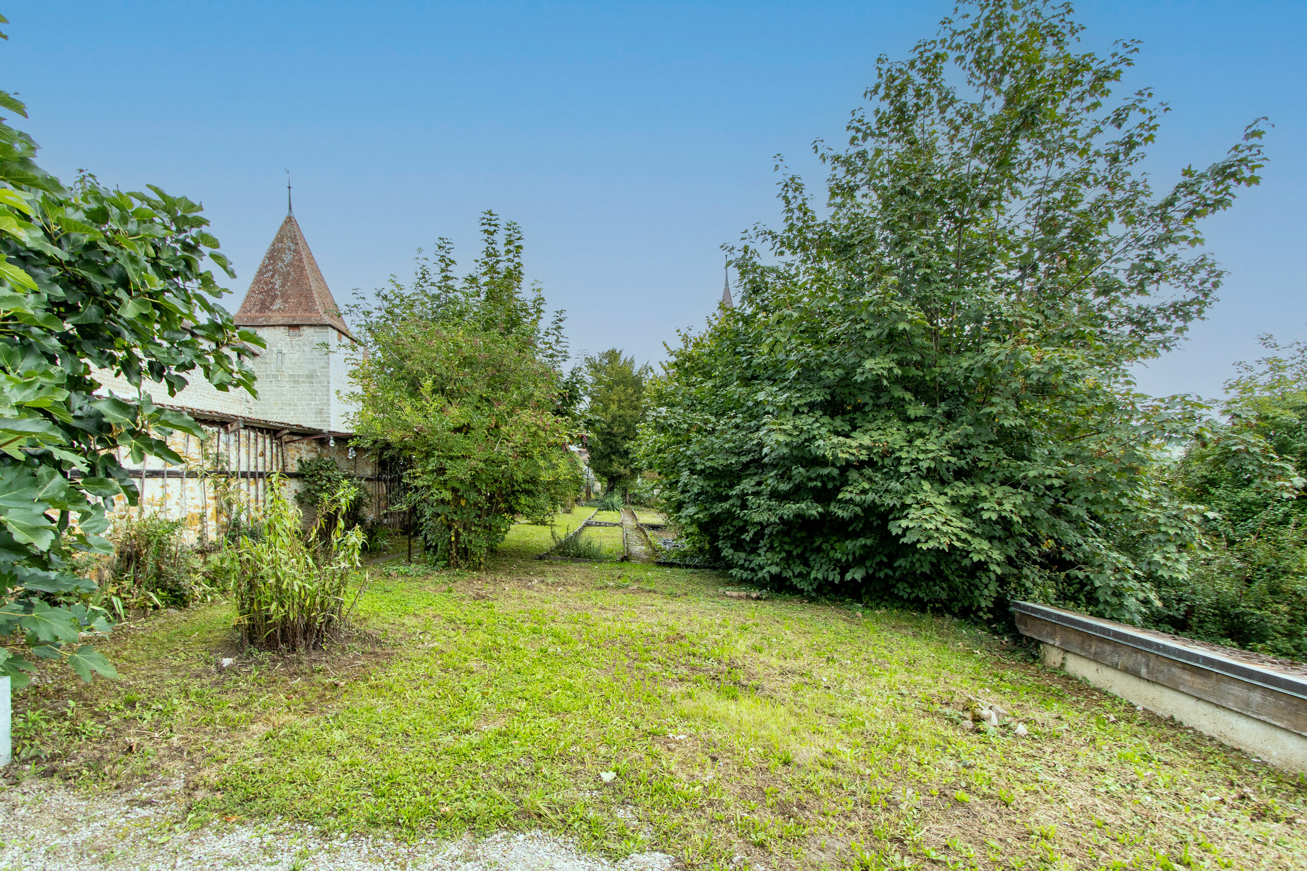 Vue de la tour avec terrasse