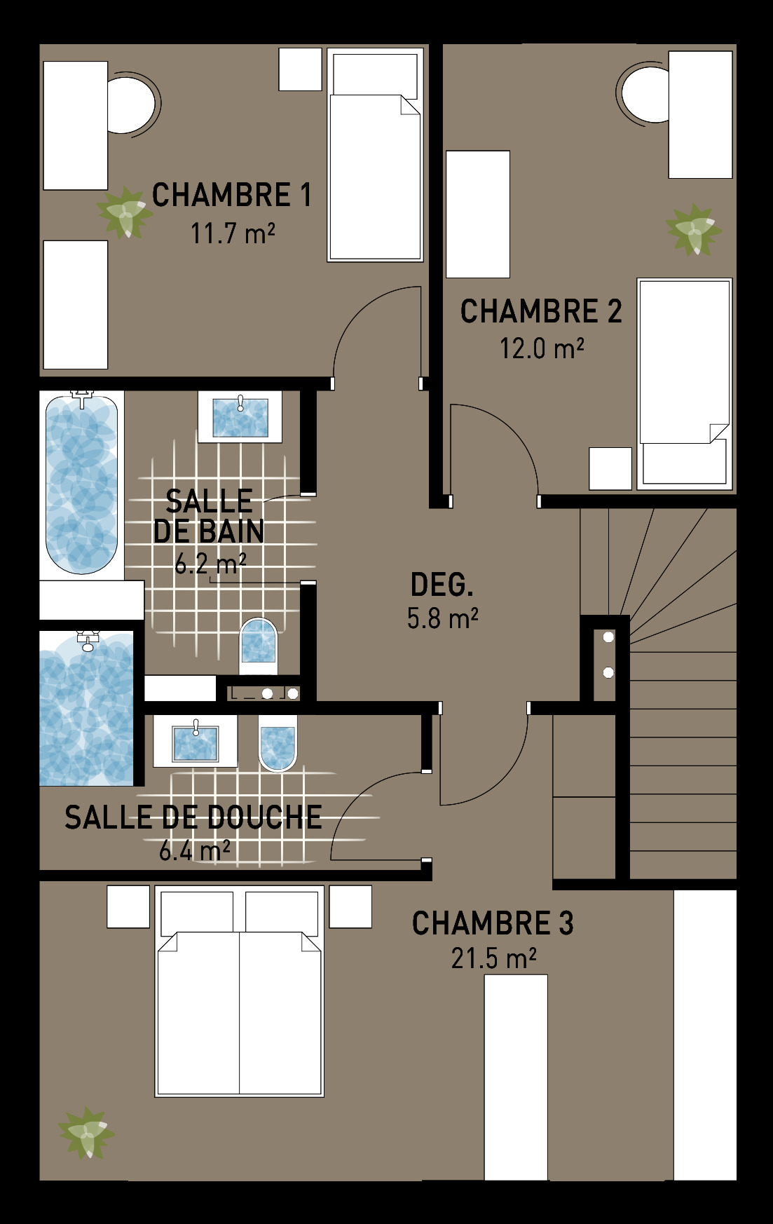 Variante 1er étage