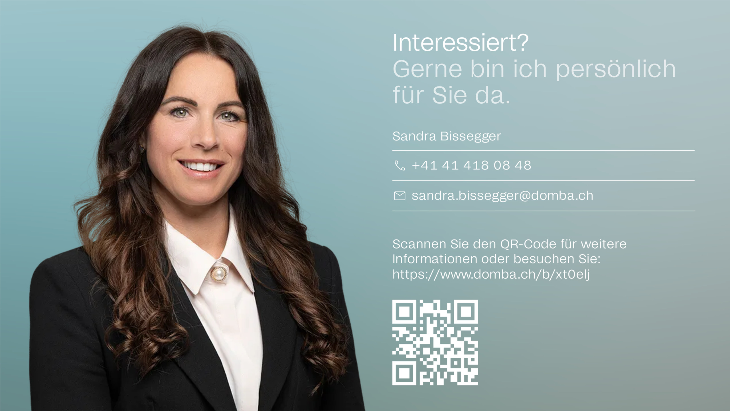 Gerne bin ich persönlich für Sie da.