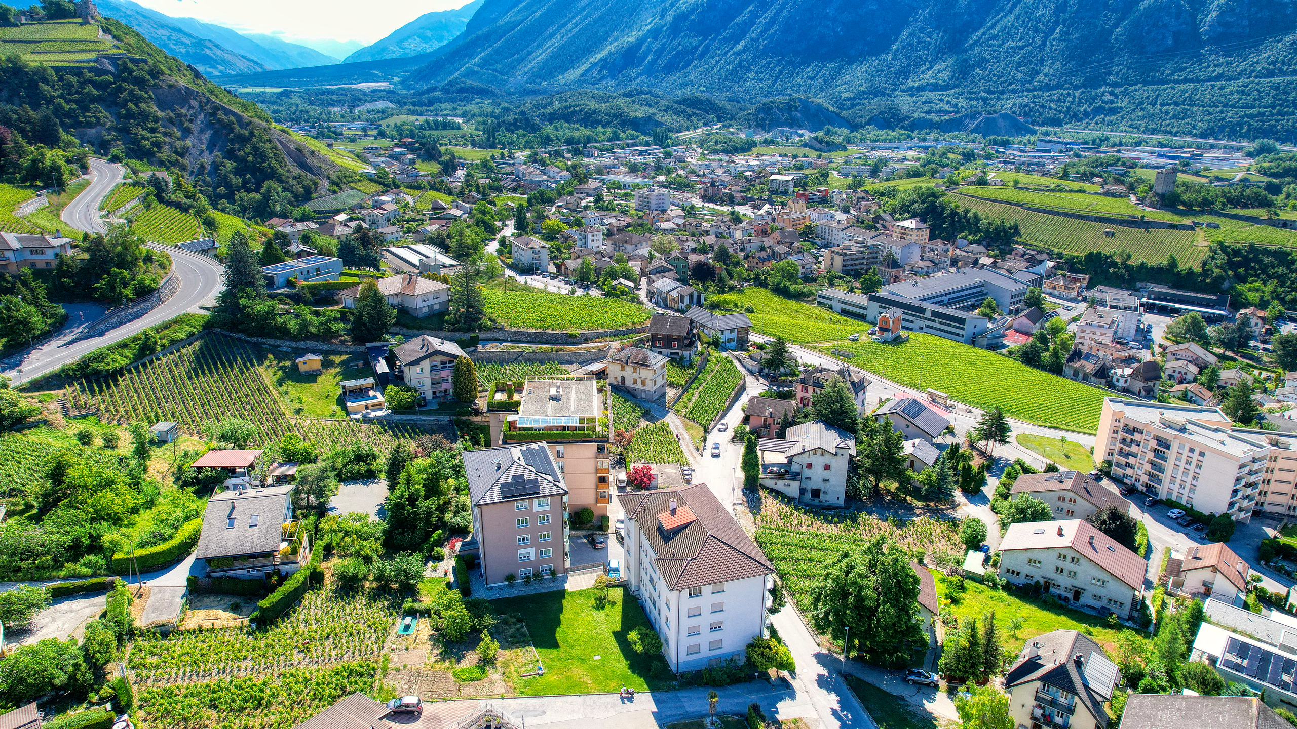 Appartement Veyras - Vue drone