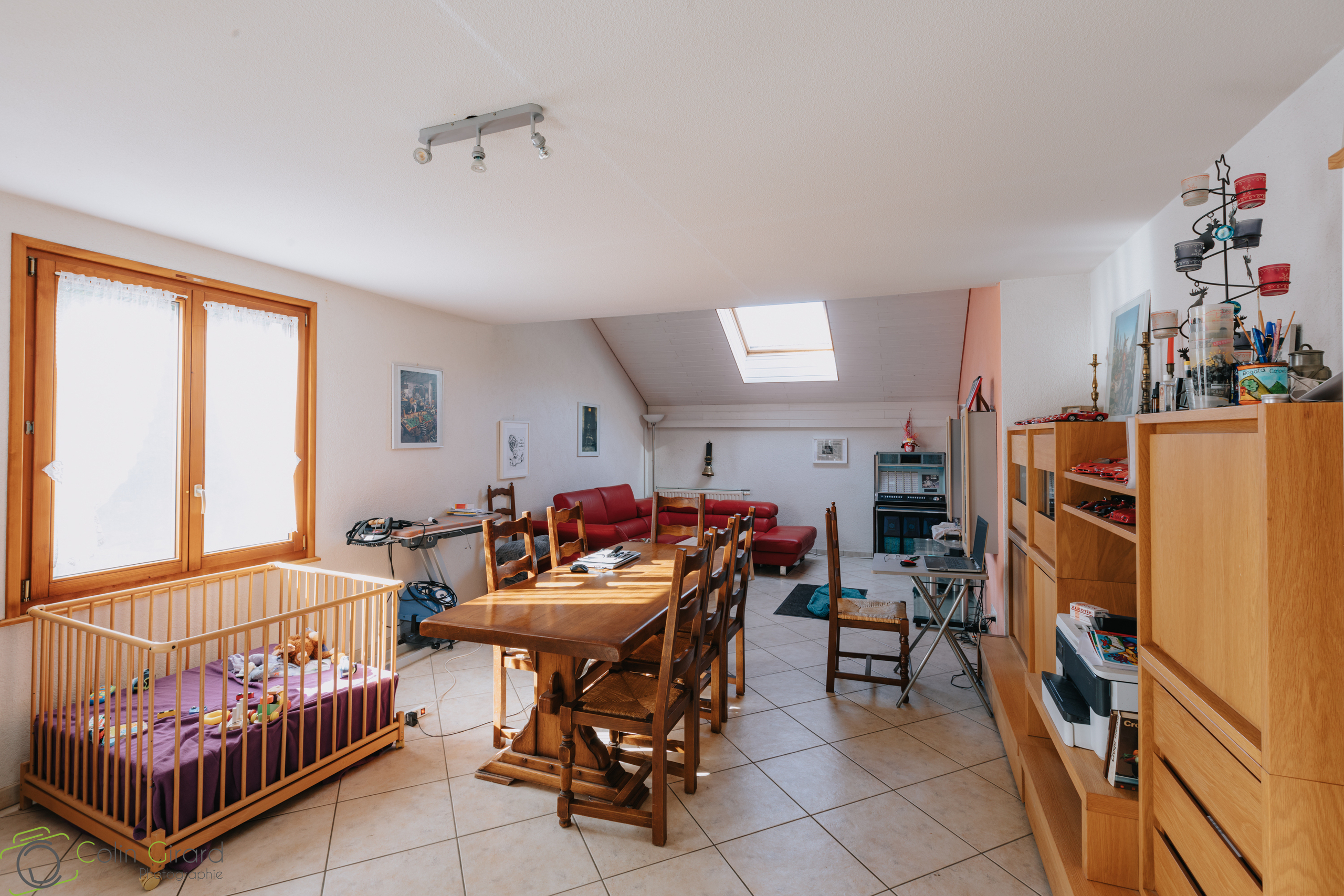 Séjour + salle à manger de l'appartement