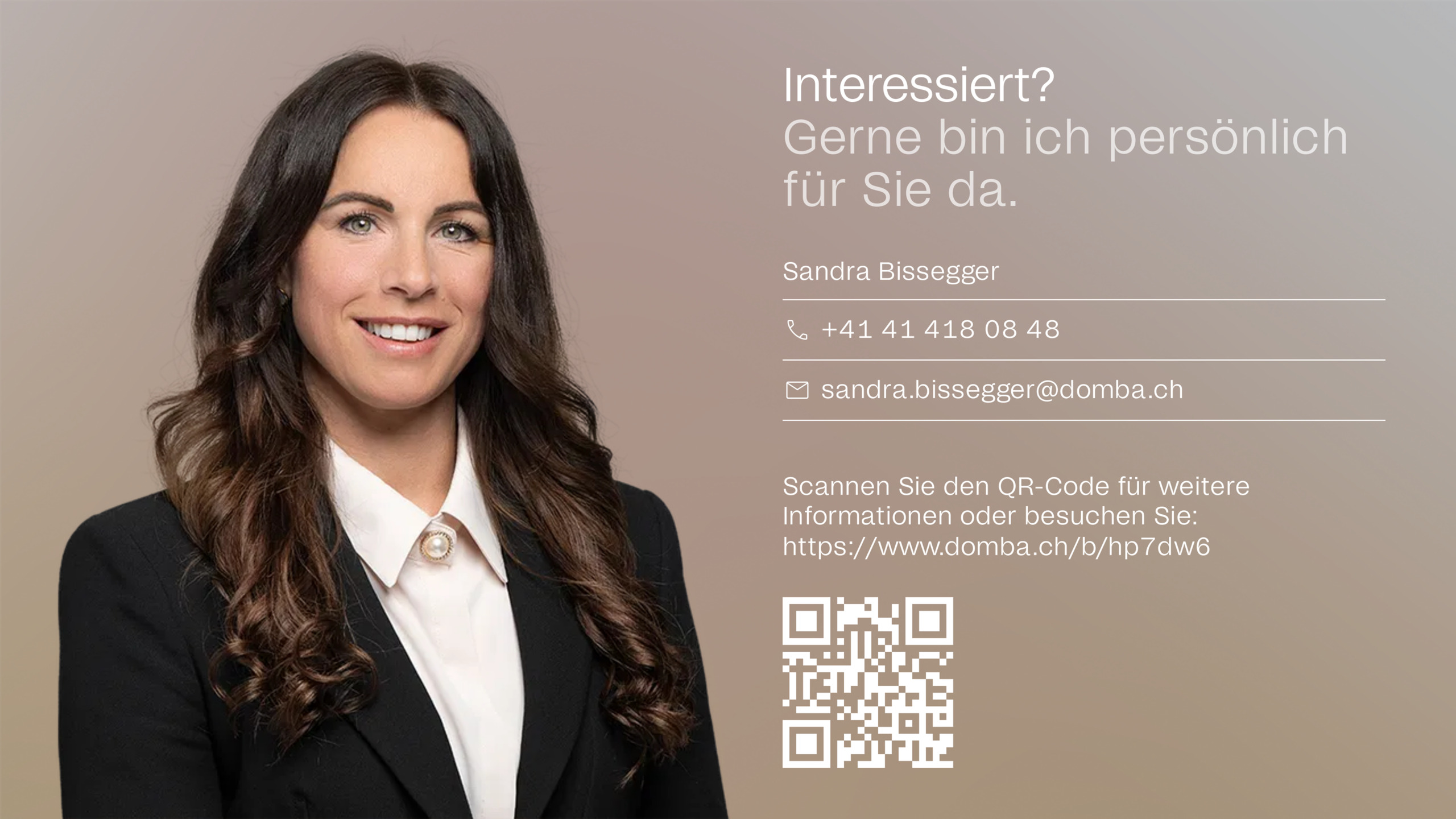 Gerne bin ich persönlich für Sie da.