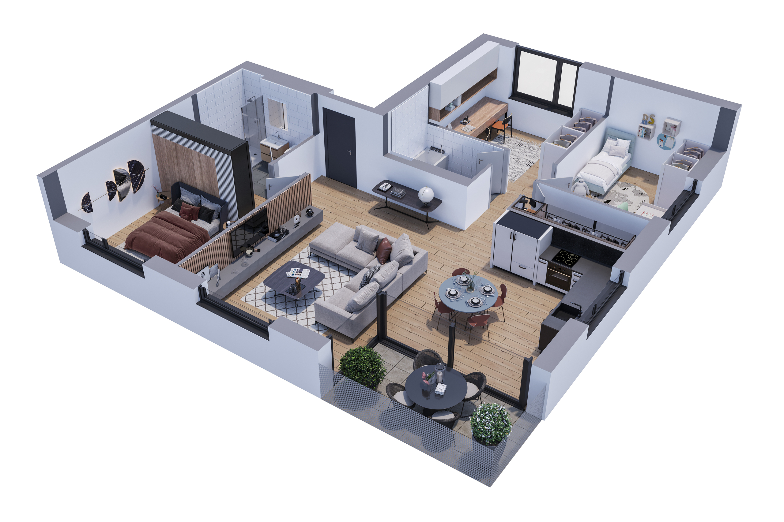 Lot n°11 - 4,5 pièces - 1er