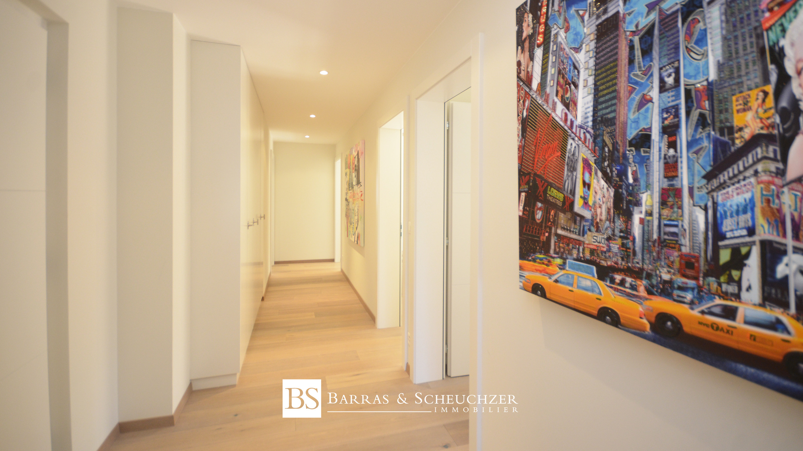 Dégagement entrée et chambres