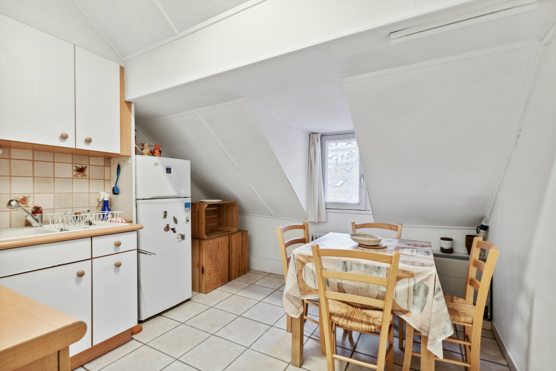 Küche im ausgebauten Dachgeschoss