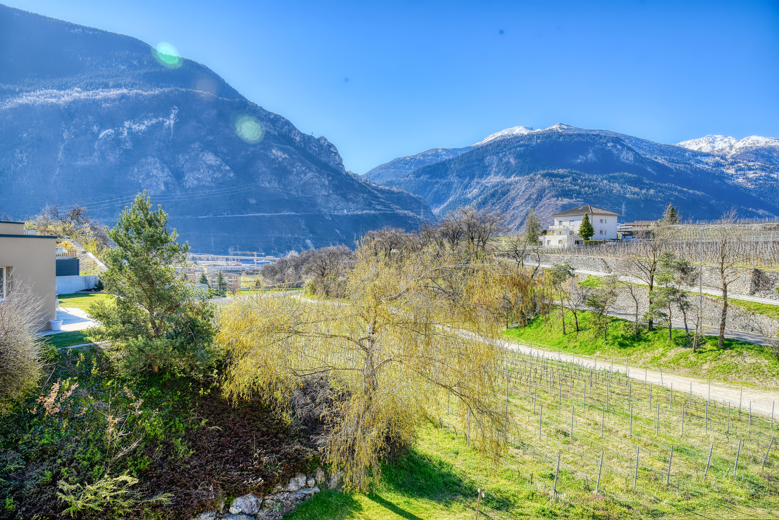 Wohnung Sierre - Blick nach Süden