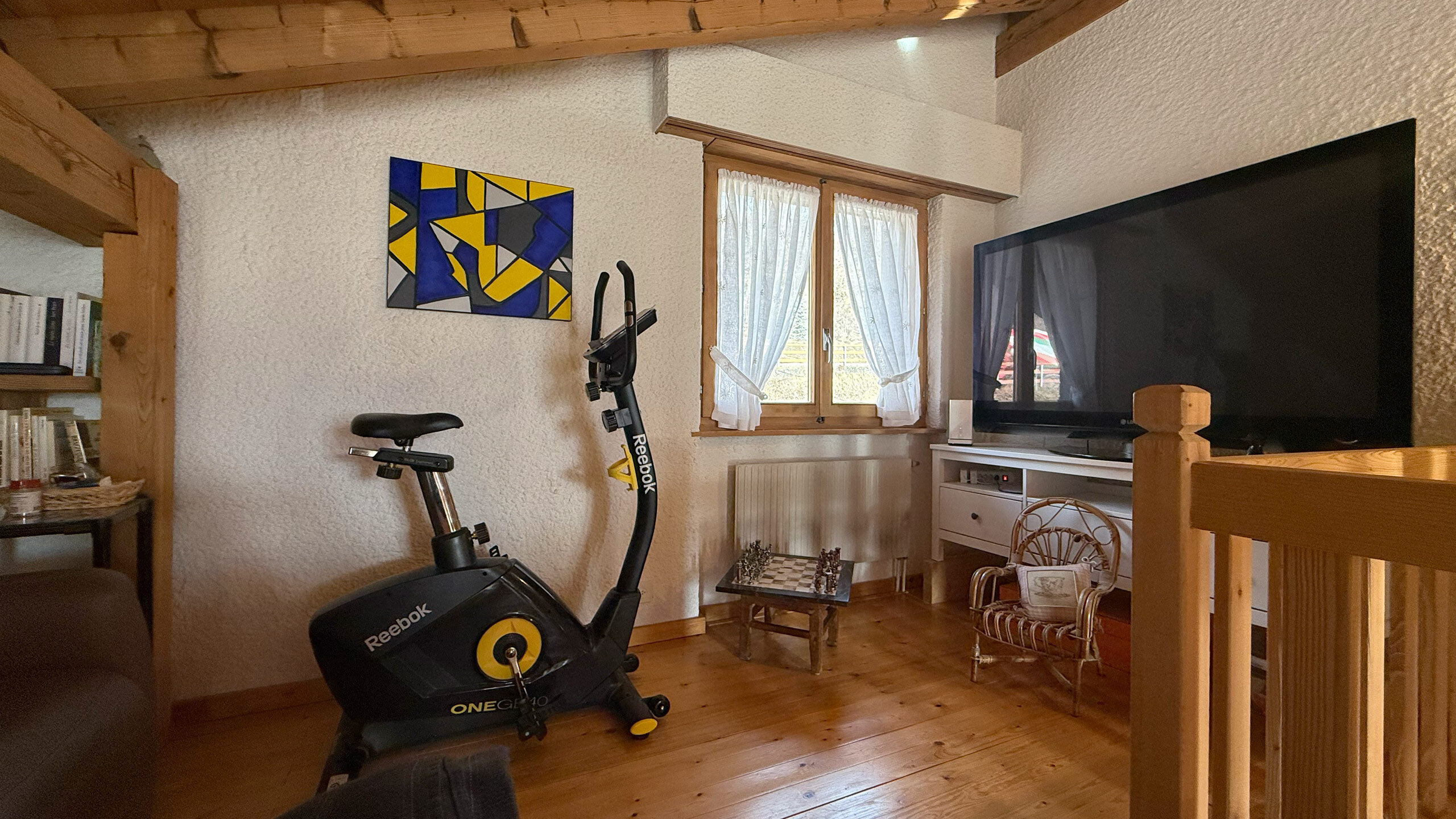 Chalet - TV corner on mezzanine